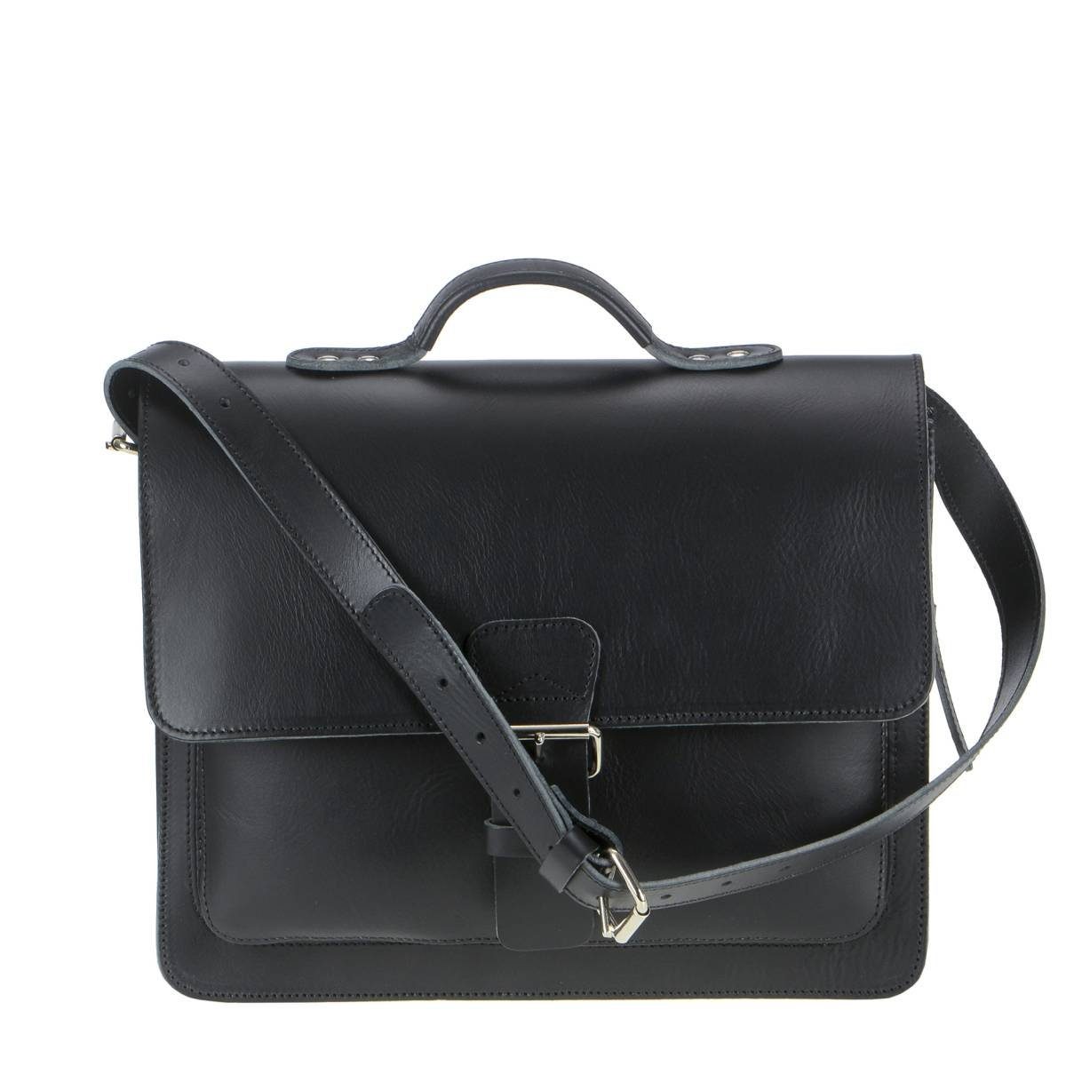Ruitertassen Aktentasche Classic, 36 cm Schultasche mit 1 Fach, kleine Lehrertasche, rustikales Leder