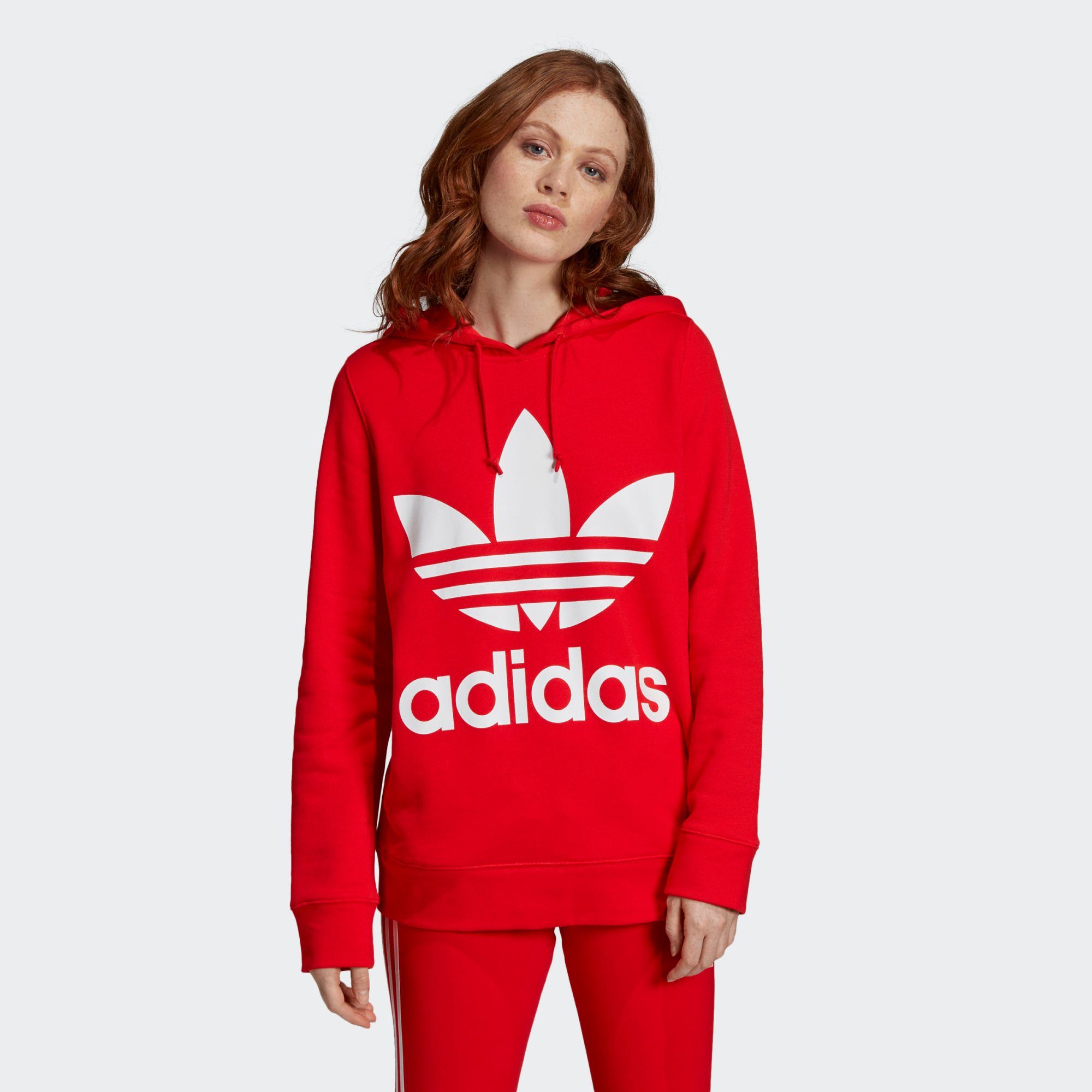 ADIDAS ORIGINALS SWEATJACKE TREFOIL ZIP HOODIE ADIDAS ORIGINALS SWEATJACKE TREFOIL ZIP HOODIE
