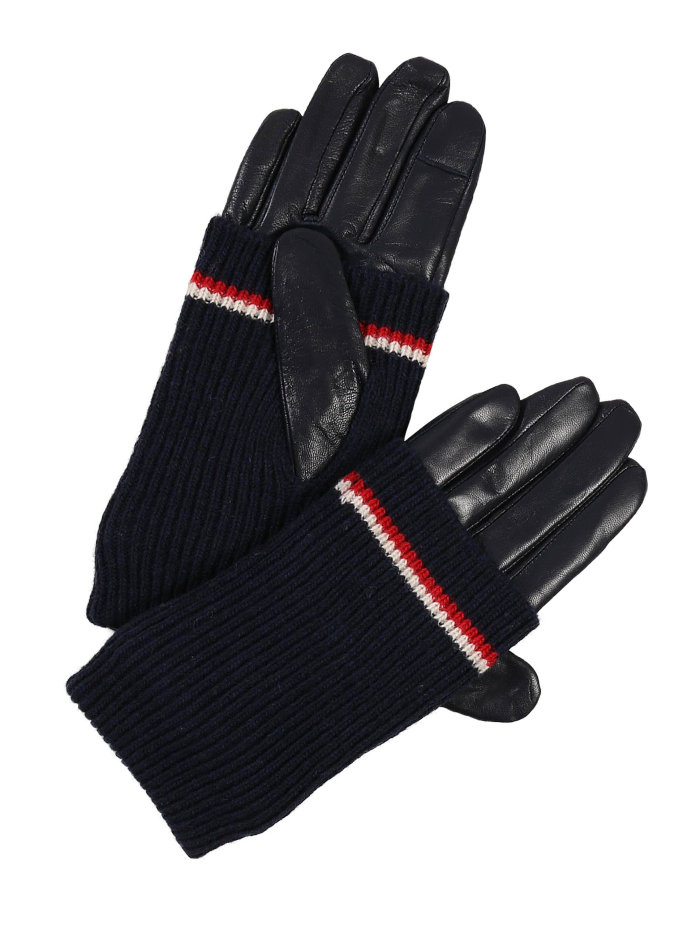 TOMMY HILFIGER Lederhandschuhe »LONG CUFF LEATHER GLOVES« online kaufen
