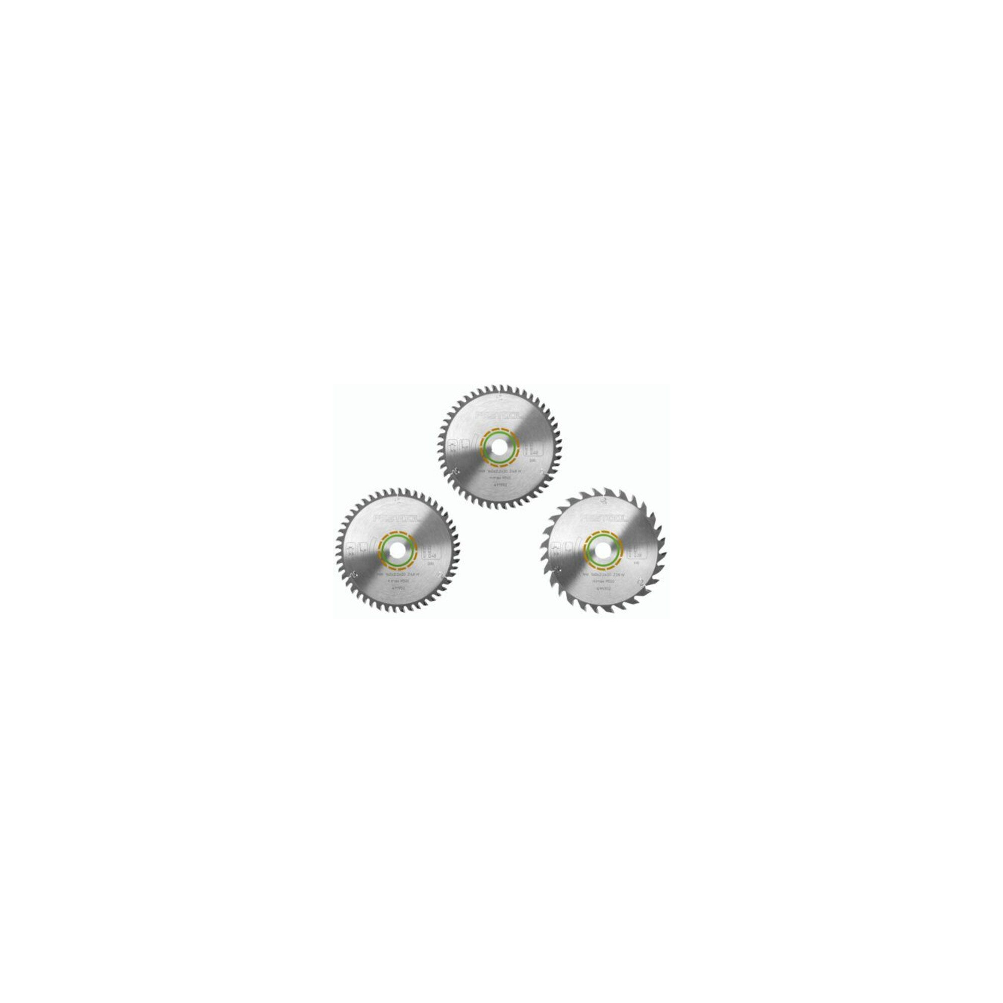 FESTOOL Kreissägeblatt Festool Kreissägeblatt-Set KSB-SORT/3 W 160x2,2