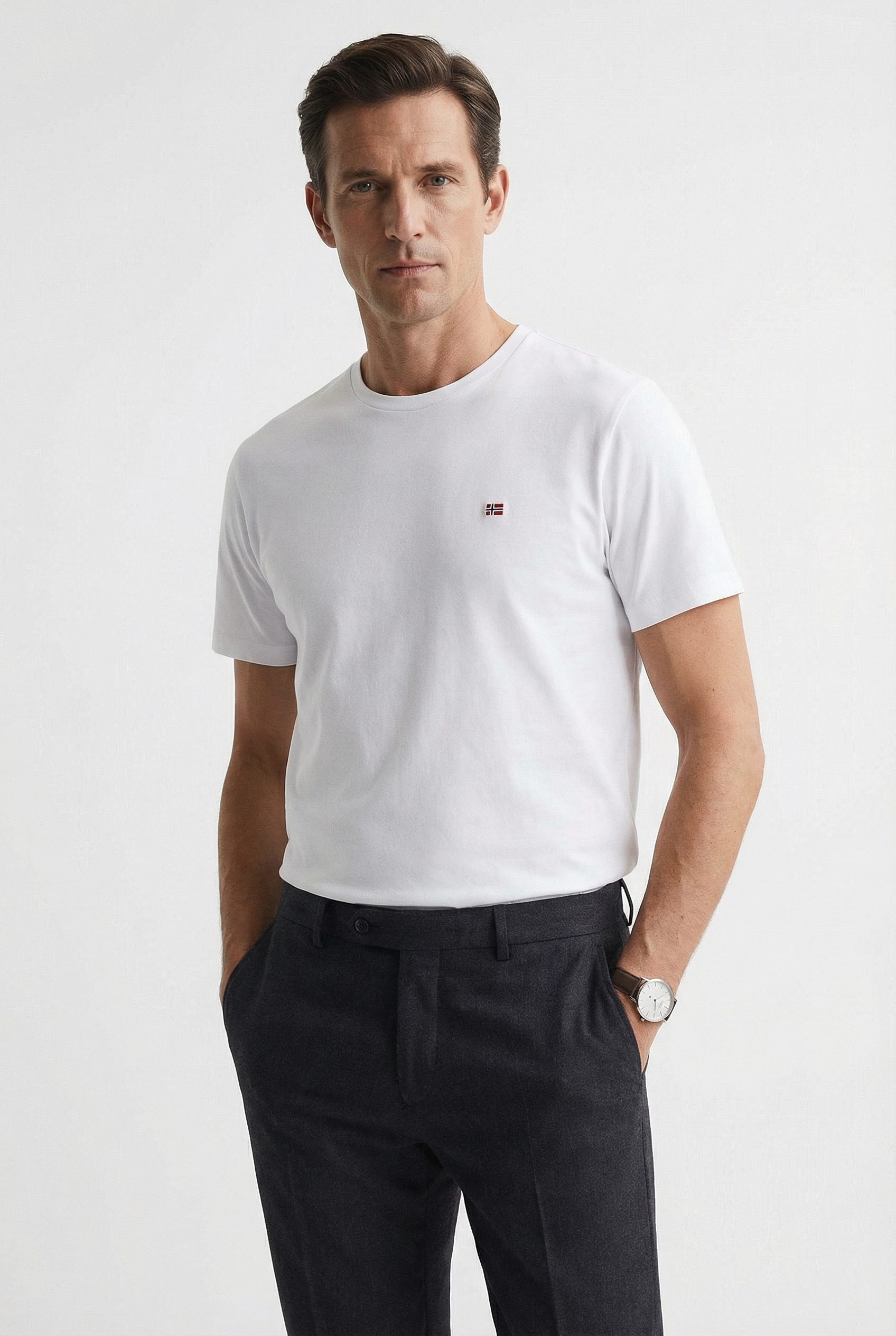 Napapijri T-Shirt SALIS SS SUM SHARK SKIN HCB Kurzarm, für sportliche und sommerliche Anlässe, Rundhalsausschnitt. Reduzierter Preis € 27,99. Unverbindliche Preisempfehlung € 35,00