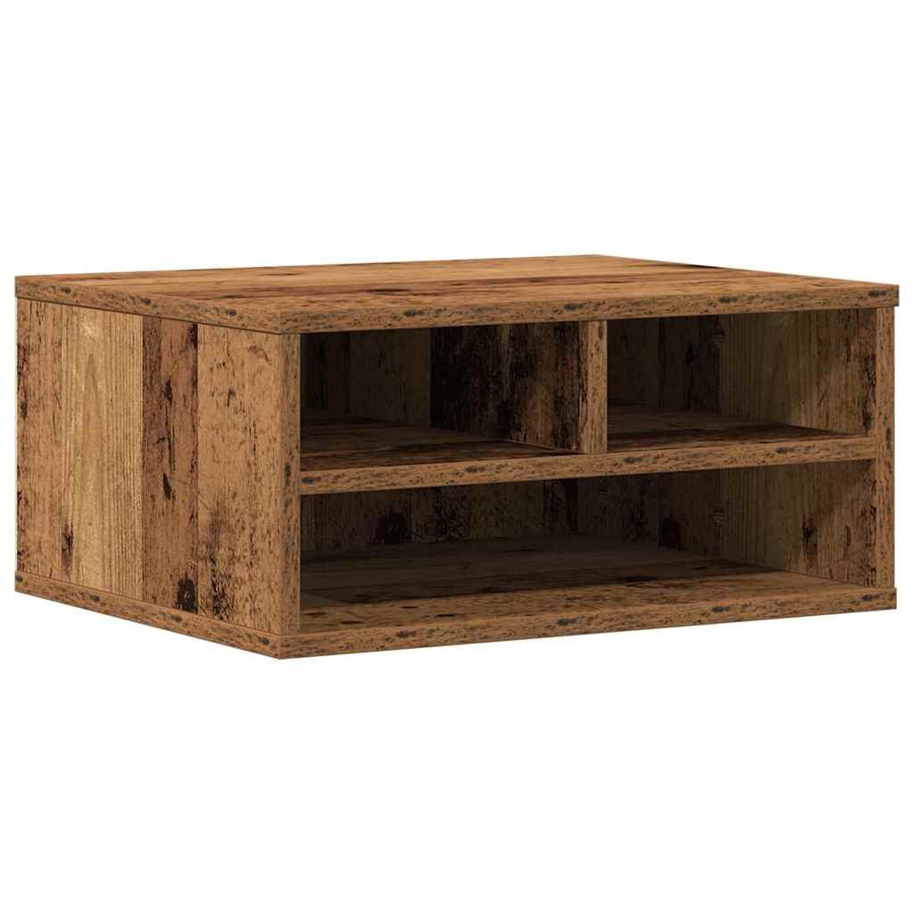 vidaXL Druckertisch Druckerständer Altholz 49 x 40 x 22,5 cm Holzwerkstoff (1-St)