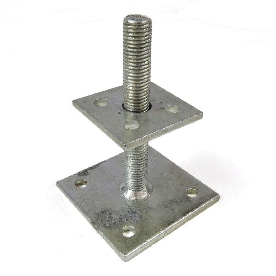 Pfostenträger höhenverstellbar 35-160 mm Stützenfuß Pfostenträger für Holzpfosten