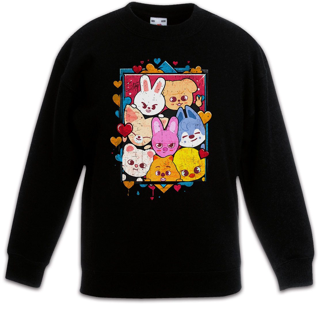 Urban Backwoods Sweatshirt Cute Korean Kids Kinderpullover Music Kpop K-Pop 4th Generation Stray (1-tlg) Boy Group Idol Band