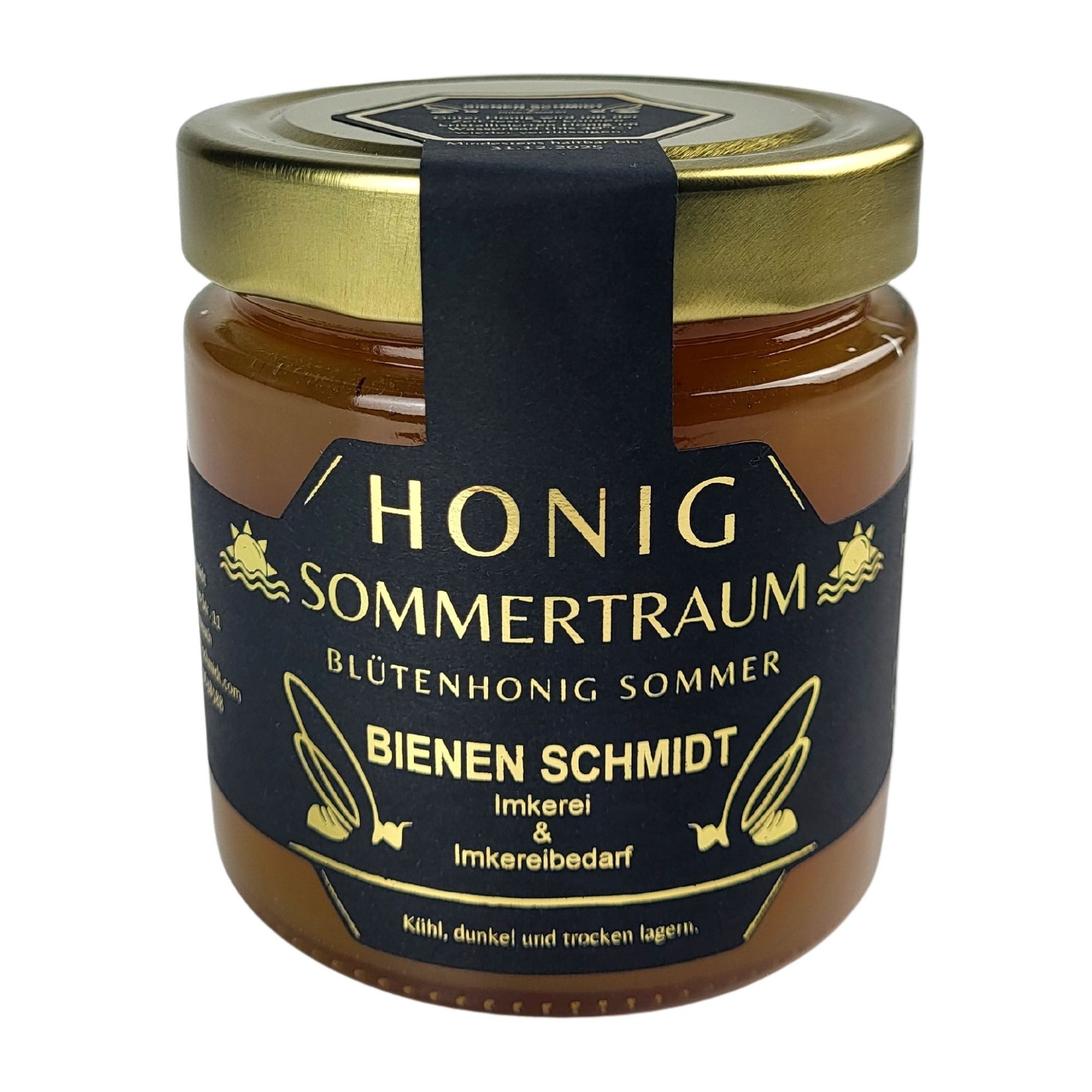 BIENEN SCHMIDT Honig "SOMMERTRAUM" verschiedene Größen, 1 x 500 g, (1x 500 g Glas), Sommerblütenhonig aus Oberfranken, rein und natürlich, deutscher Honig
