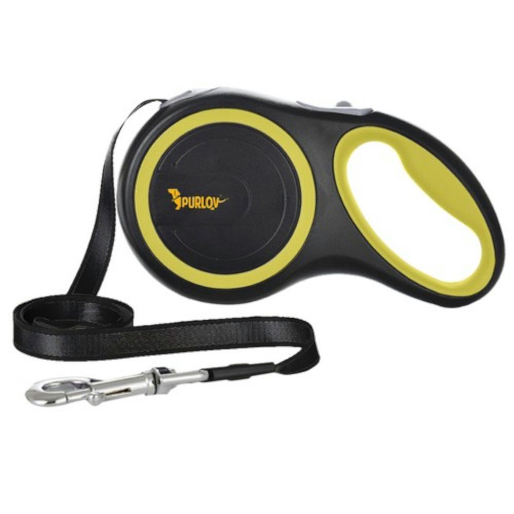 Purlov Rollleine Hundeleine 8 m / 50 kg, ABS (Hunde Zubehör, 1-tlg., Leine für Hund), einziehbar Bremssystem Roll Leine