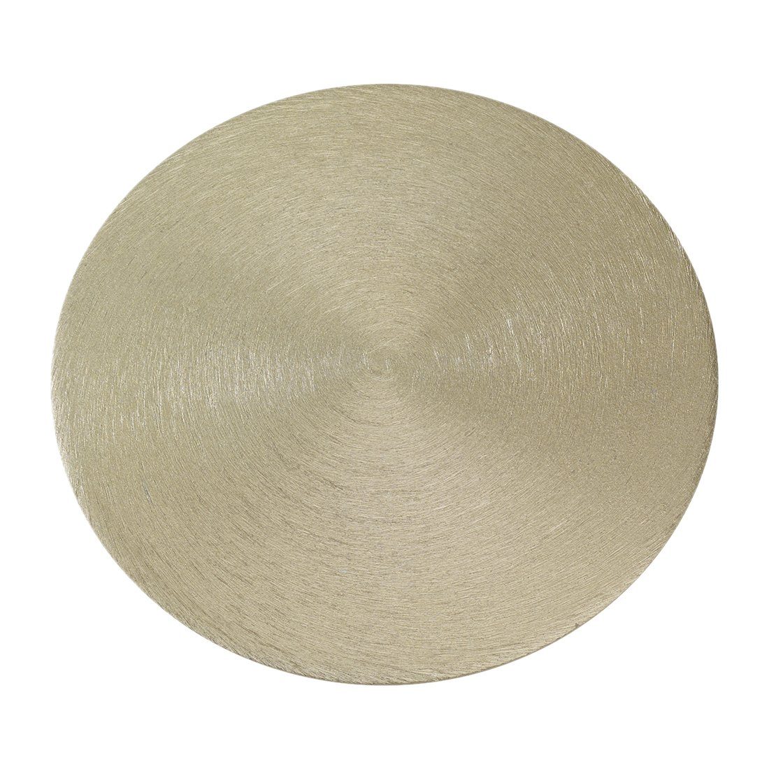 NKlaus Kerzentablett Kerzenteller Aluminium Gold Ø 14cm Dekoteller Kerz