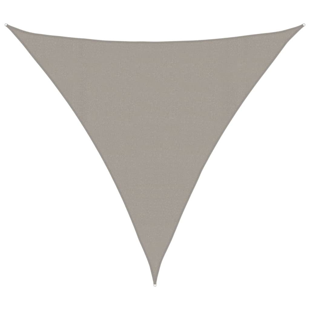 Sonnensegel Sonnensegel 160 g/m² Dreieckig Hellgrau 4x4x4 m HDPE