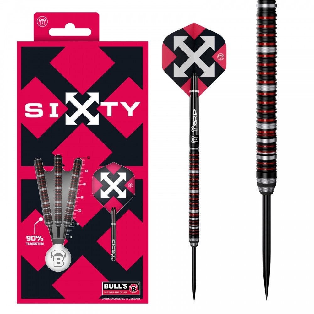 Dartpfeil Sixty S1 Steel Dart Schwarz - Variante: 23 Gr.