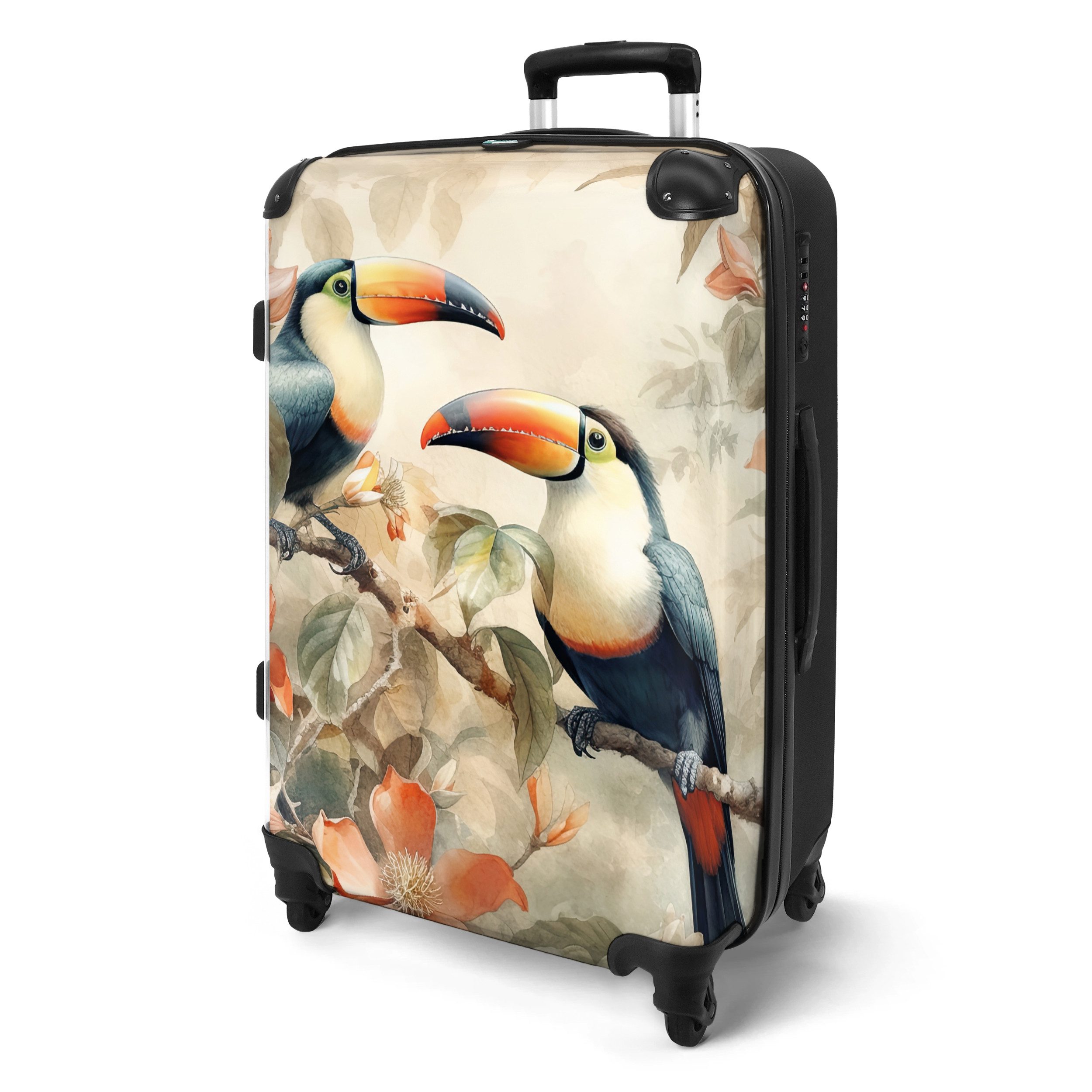NoBoringSuitcases.com© Hartschalen-Trolley Tukan - Vögel - günstig online kaufen