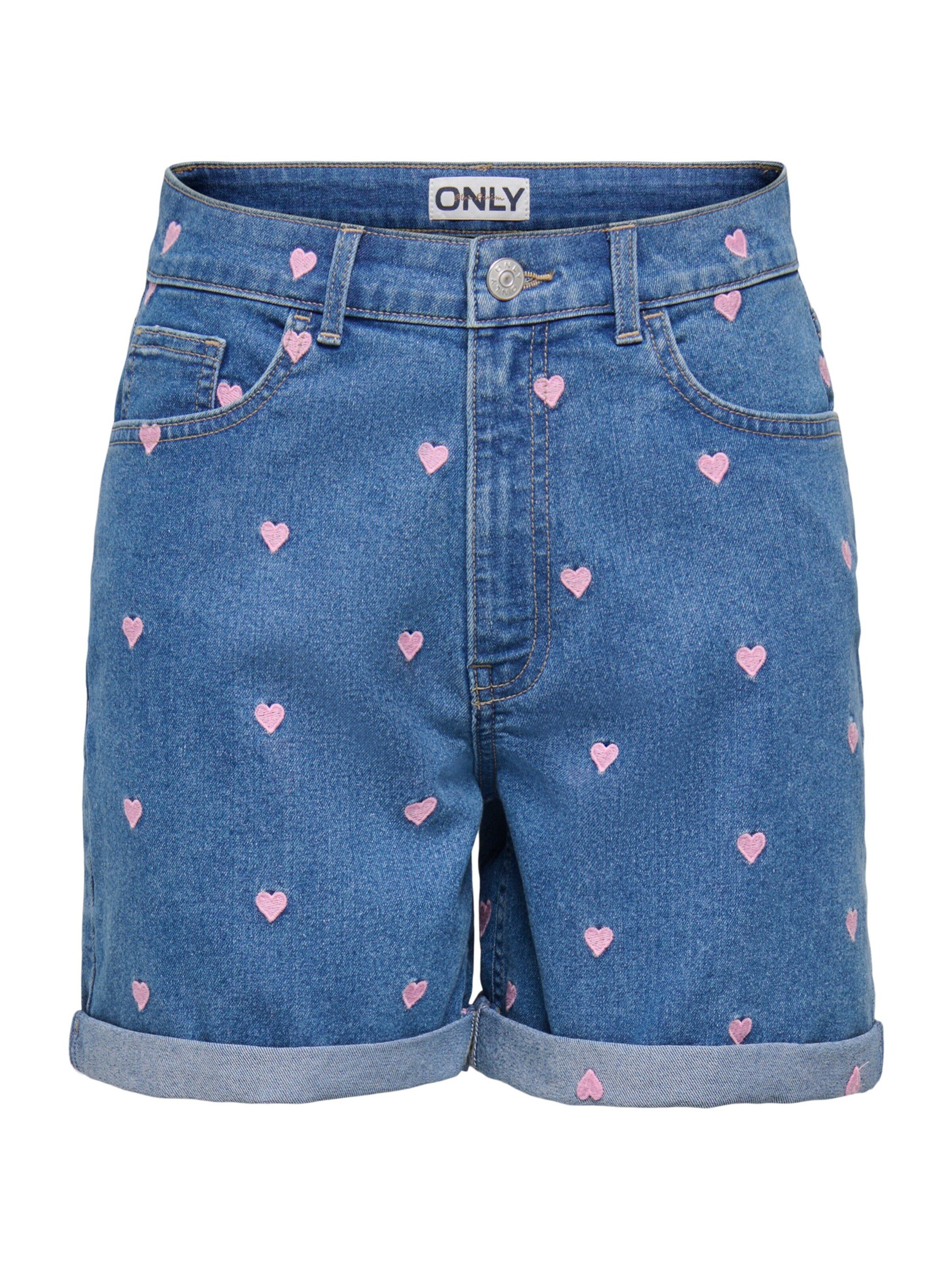 ONLY Jeansshorts ONLHUSH (1-tlg) Stickerei