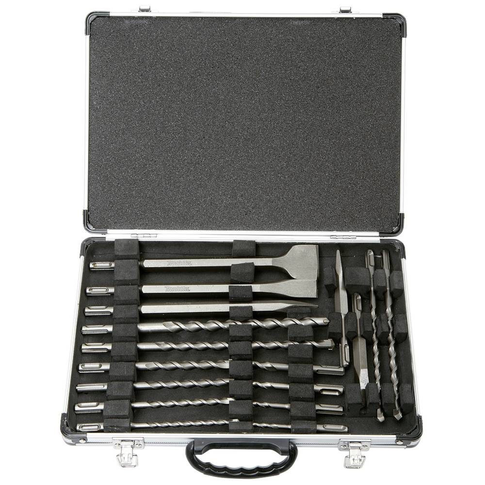 Makita Spiralbohrer SDS+ Bohrer/Meissel-Set 17tlg D-42444, inkl. Meißel