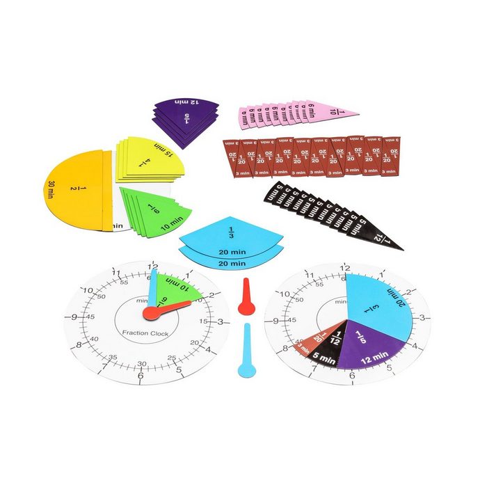 Wissner® aktiv lernen Lernspielzeug Bruchrechenuhr magnetisch (Fraction Clock)