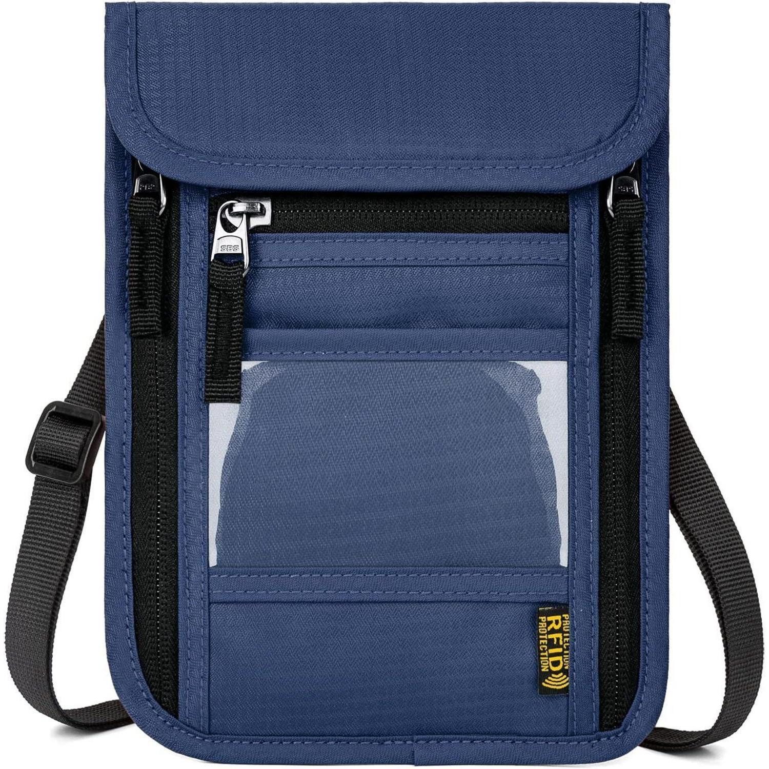 LuxusKollektion Bauchtasche Brustbeutel RFID Schutz, Reise Brusttasche für Damen Herren, Mehrere