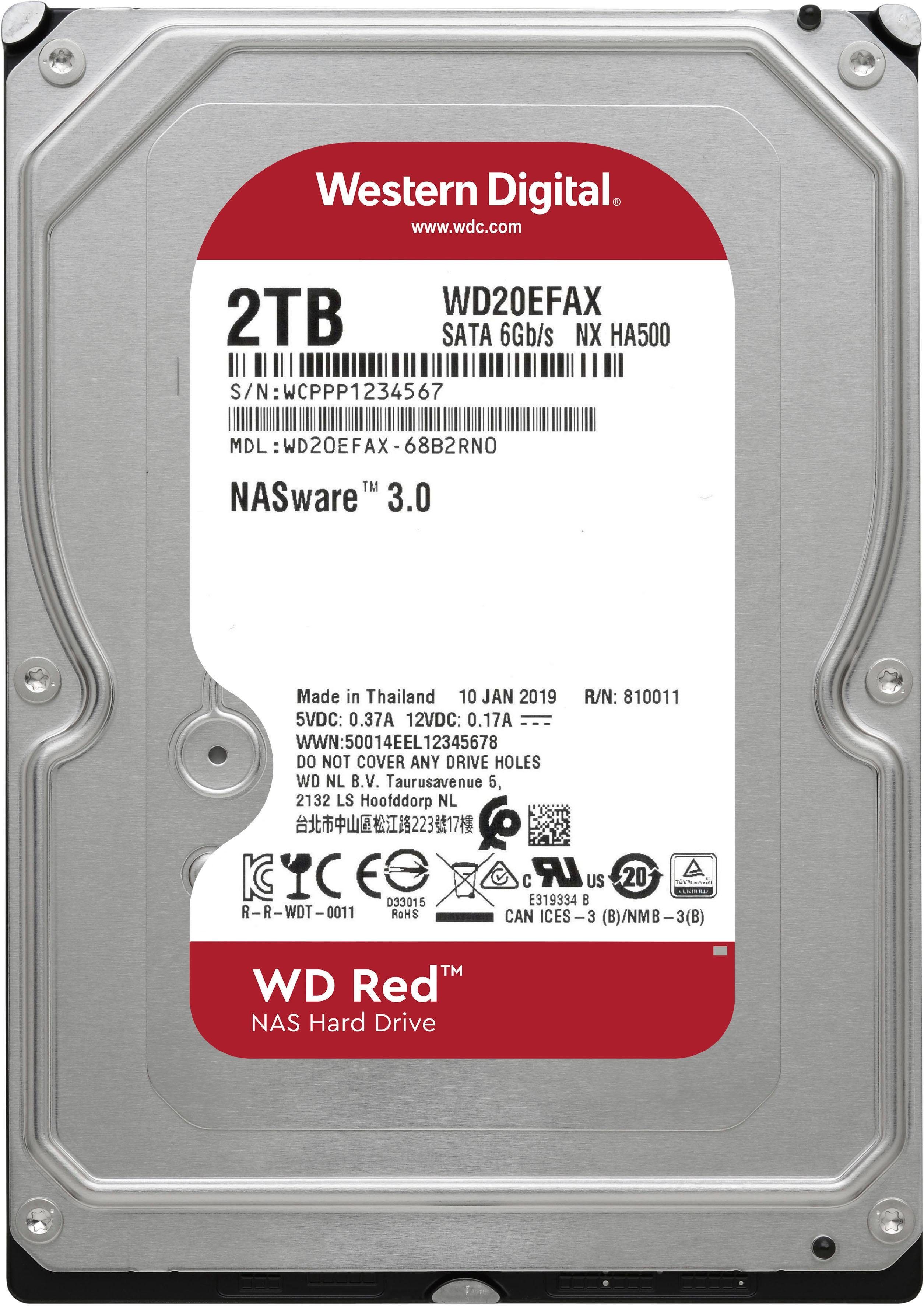 Image of Western Digital »WD Red« HDD-NAS-Festplatte 3,5" (2 TB), Bulk)