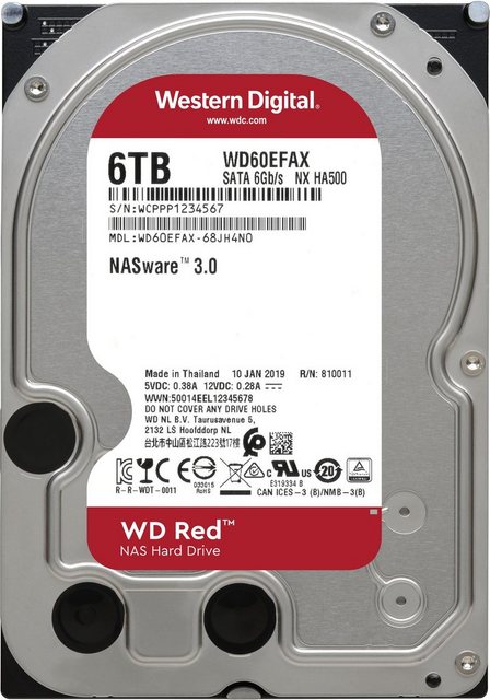 Western Digital »WD Red« HDD-NAS-Festplatte (6 TB) 3,5″, Bulk