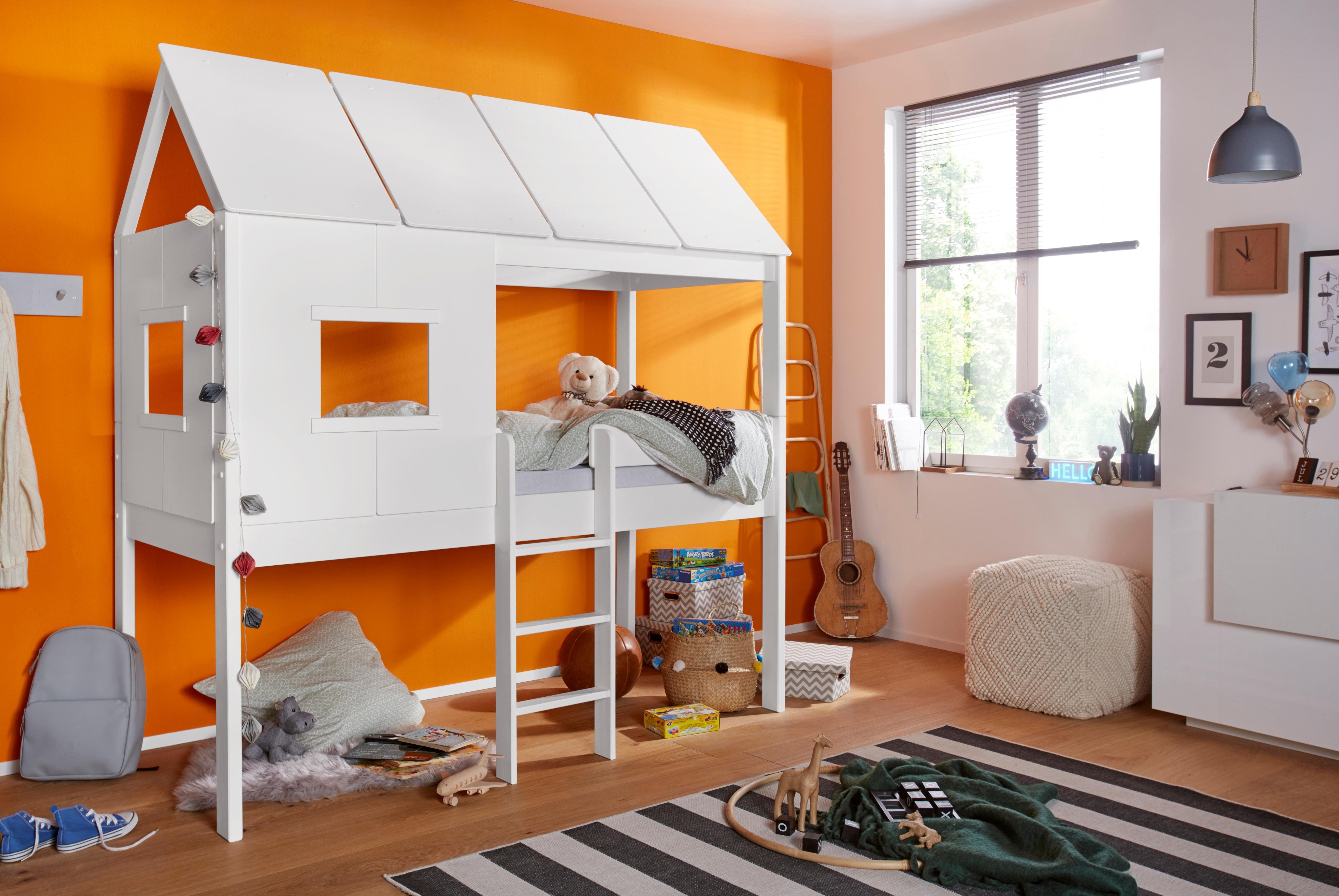 Lüttenhütt Kinderbett »Finn«, Hausbett, aus massiver Kiefer, hochwertige  Verarbeitung online kaufen | OTTO