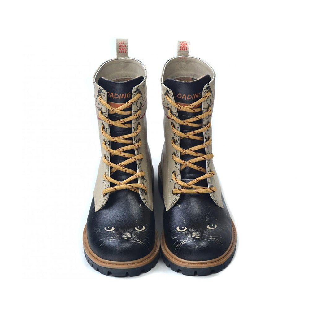 LaMarta damenstiefel black und braun Katzenliebe, damen boots Schnürstiefel
