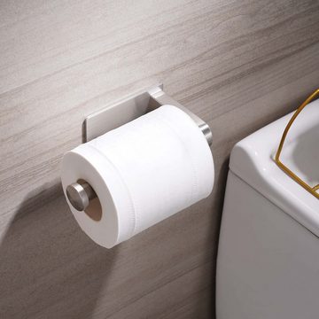 Caterize Toilettenpapierhalter Ohne Bohren Selbstklebend Klopapierhalter Edelstahl Klorollenhalter (1-St)