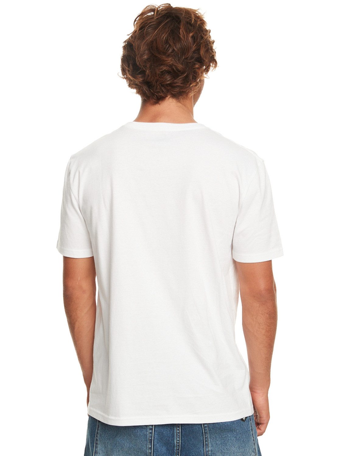T-Shirt Quiksilver White Circle Trim