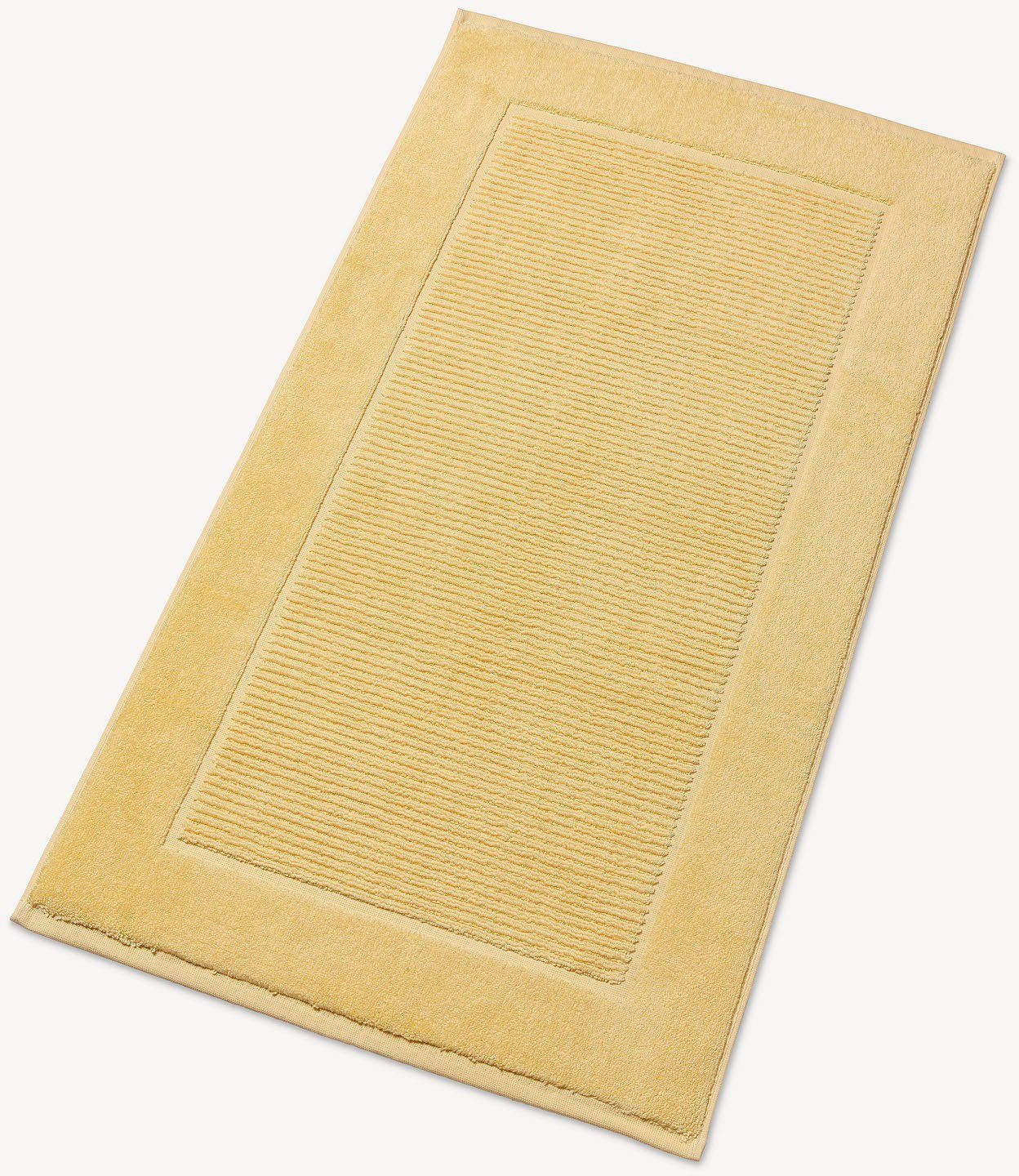 Christy Badematte Supreme, Höhe 7 mm, fußbodenheizungsgeeignet, Baumwolle, rechteckig, Badematte, Premium Badematte in Luxusqualität 1000g/m², 50 x 90, 2er Set