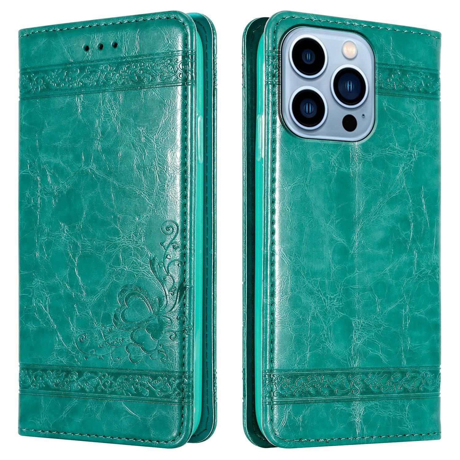 Cadorabo Handyhülle für iPhone 13 PRO Hülle Apple iPhone 13 PRO, Klappbare Handy Schutzhülle - Hülle - mit Standfunktion und Kartenfach