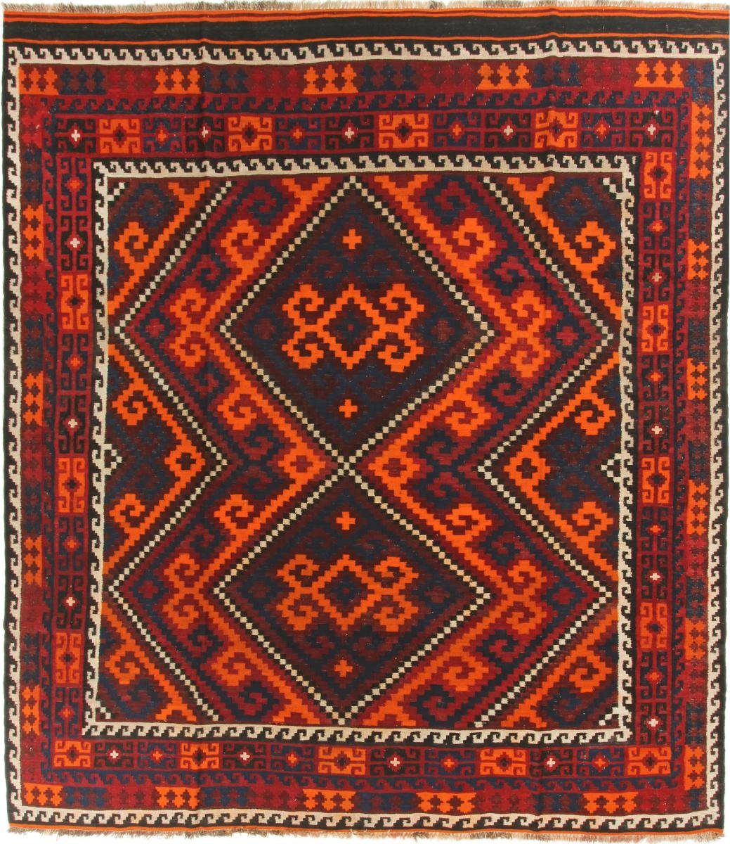 Orientteppich Kelim Afghan Antik 244x267 Handgewebter Orientteppich Quadratisch, Nain Trading, rechteckig, Höhe: 3 mm