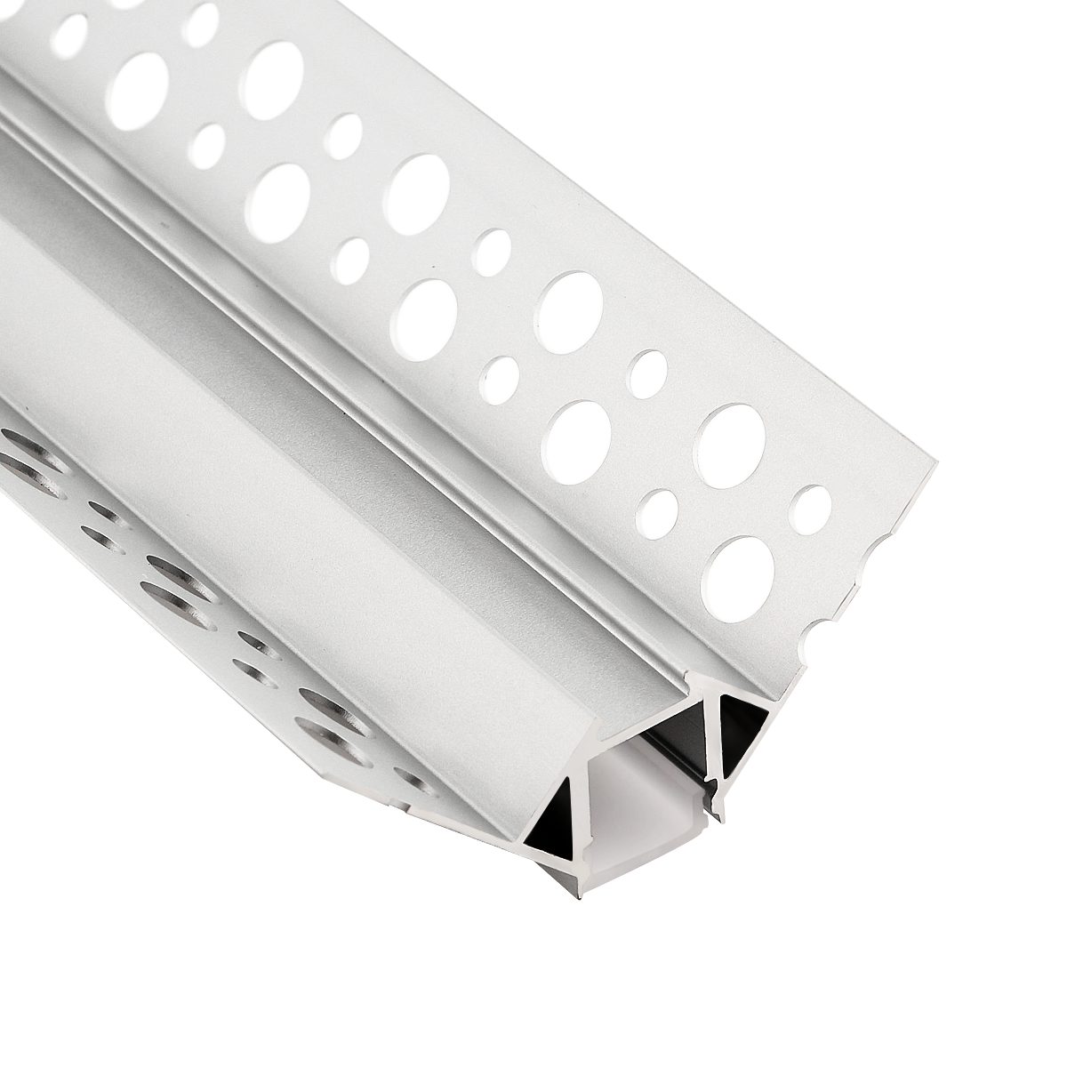 oyajia LED-Stripe-Profil 2x LED Aluprofil Schiene 2 C Aluminium Kanal Stück Leuchte, Schiene Profile Leiste Beleuchtung Streifen Alu 1m für Aluprofil Alu Profile