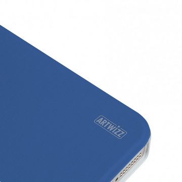 Artwizz Flip Case SmartJacket Soft-Touch Etui Schutzhülle in Metalloptik, Bluet Blau, iPhone SE (2016), iPhone 5S, iPhone 5