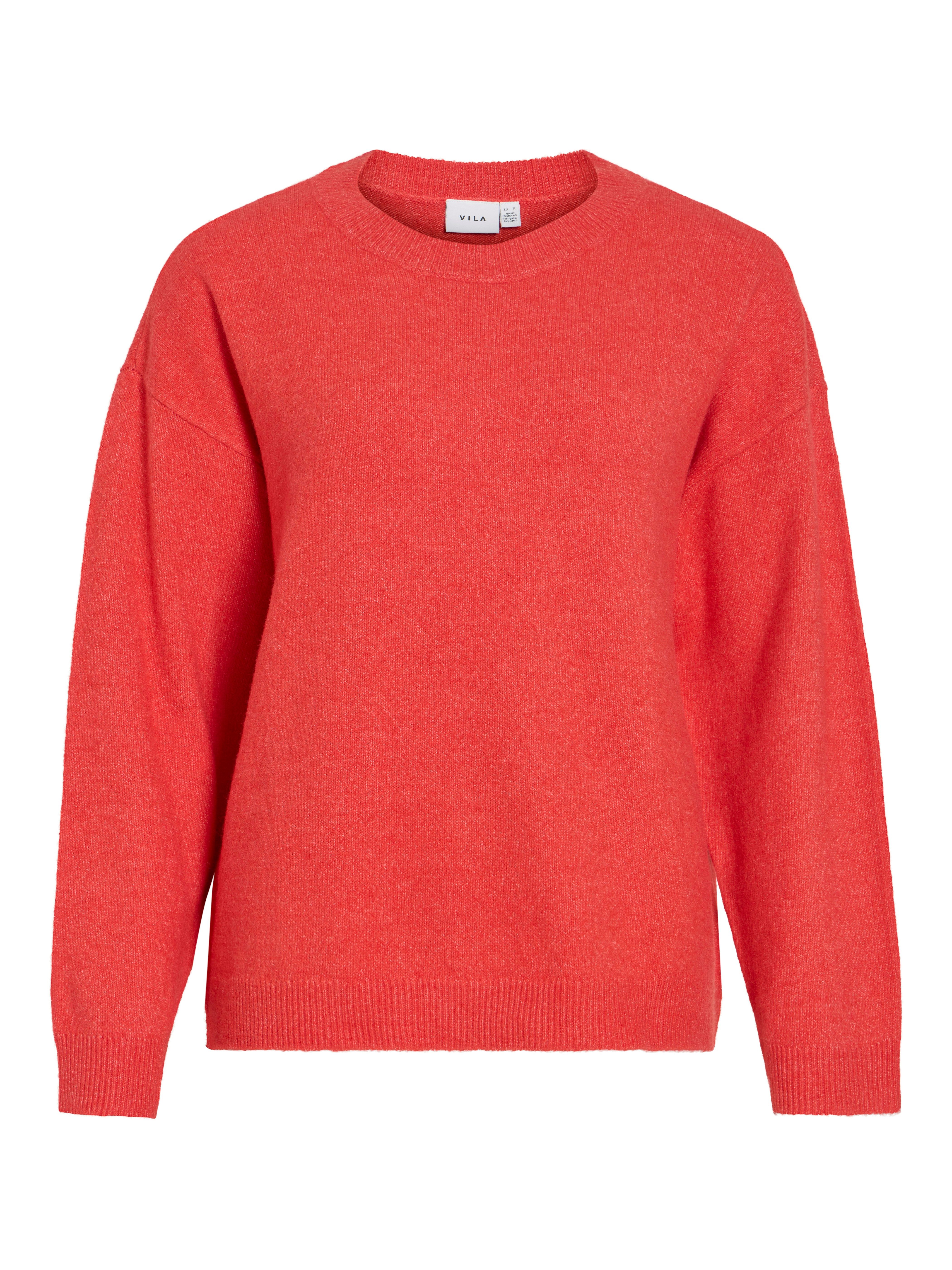 Vila Strickpullover VILIGA L/S O-NECK KNIT TOP - NOOS günstig online kaufen