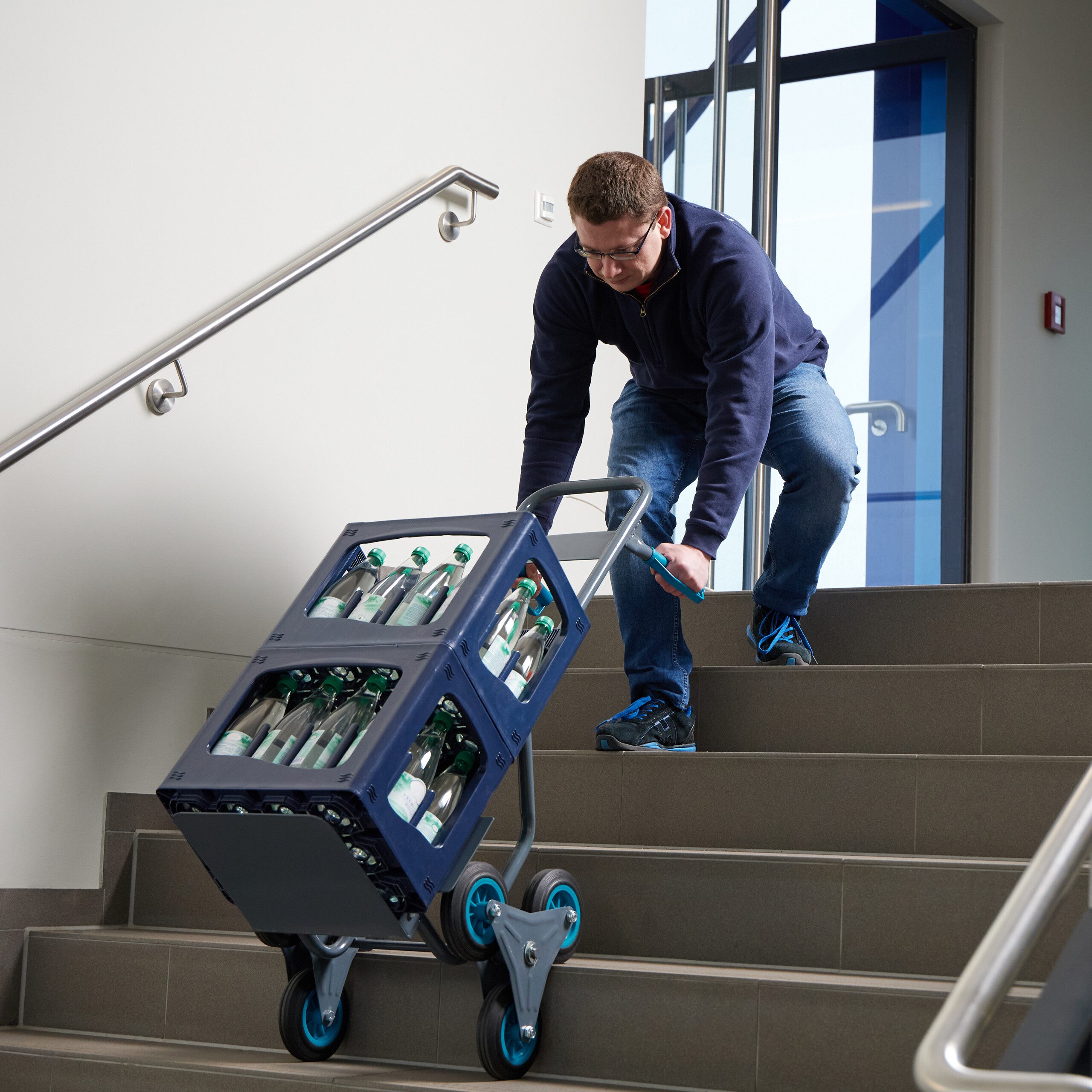 relaxdays stair hand truck 200 kg, (1 piece)