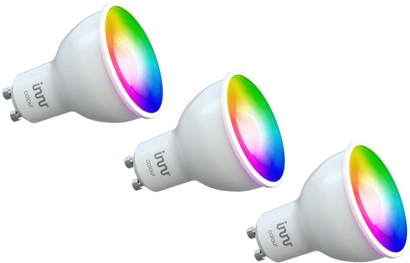 innr LED-Leuchtmittel, GU10, 3 St., Farbwechsler