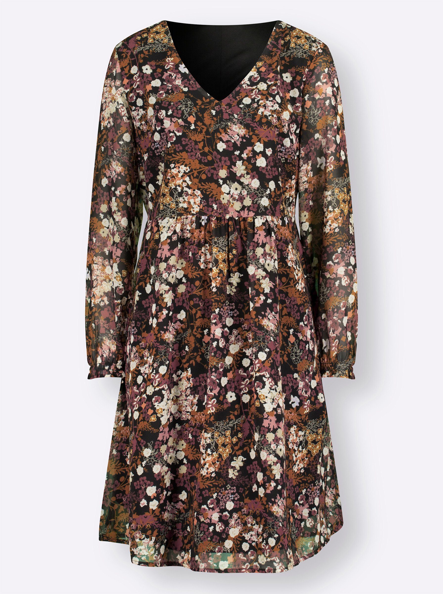 Witt Etuikleid Druck-Kleid Langarm günstig online kaufen