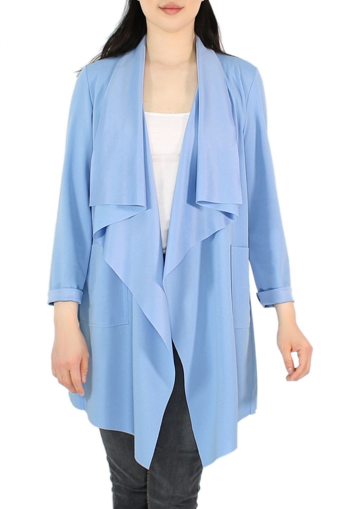 dy_mode Cardigan Damen Cardigan in Wasserfall-Optik günstig online kaufen