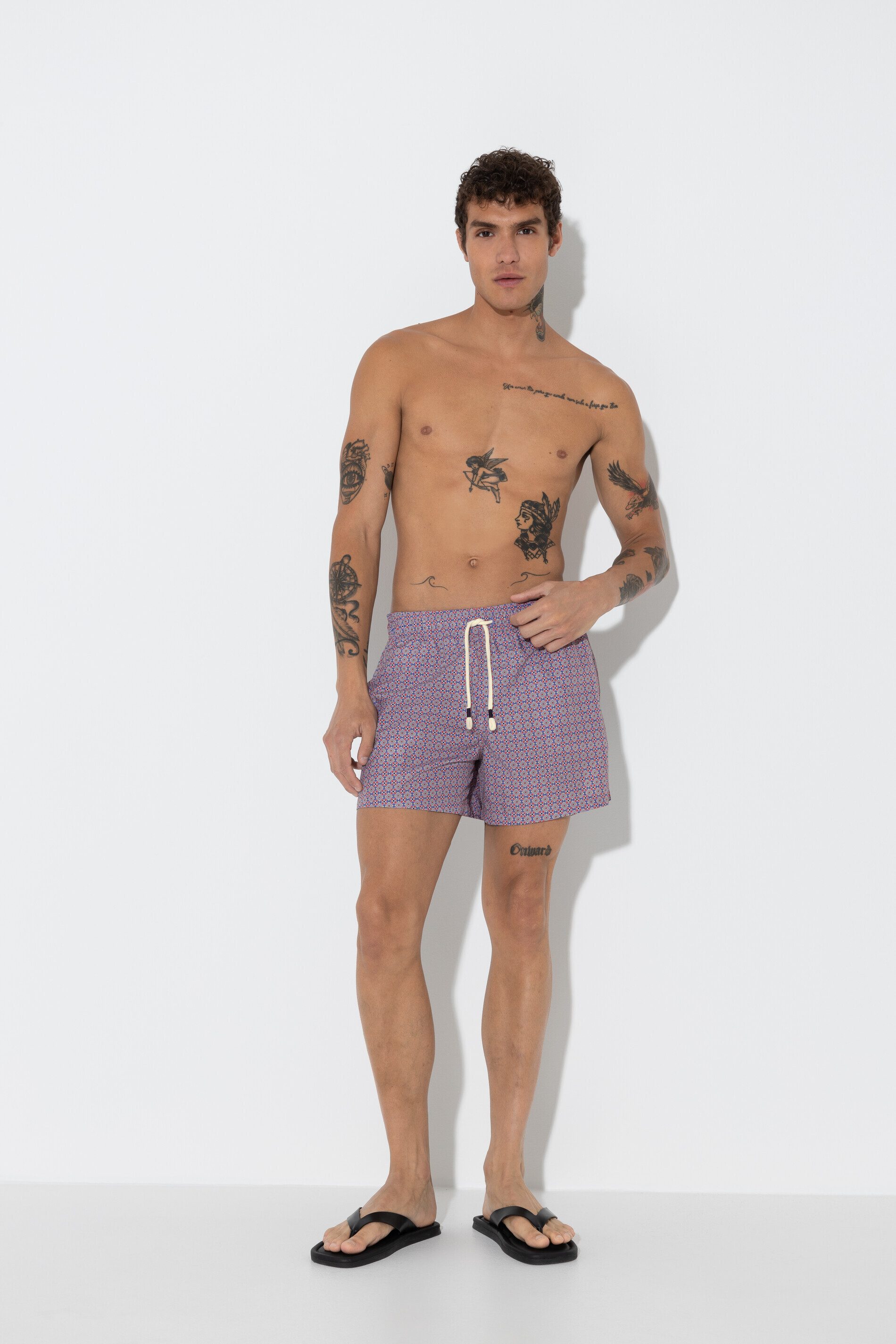 Mey Badeshorts Mey Herren Badeshort Serie In Piena Estate (1-St) Lässige Badeshorts mit Print, Chlorecht, Meerwasserresistent