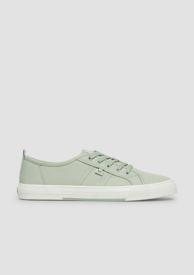 s.Oliver Sneakers Sneaker Textil-Sneaker mit Logo-Plättchen