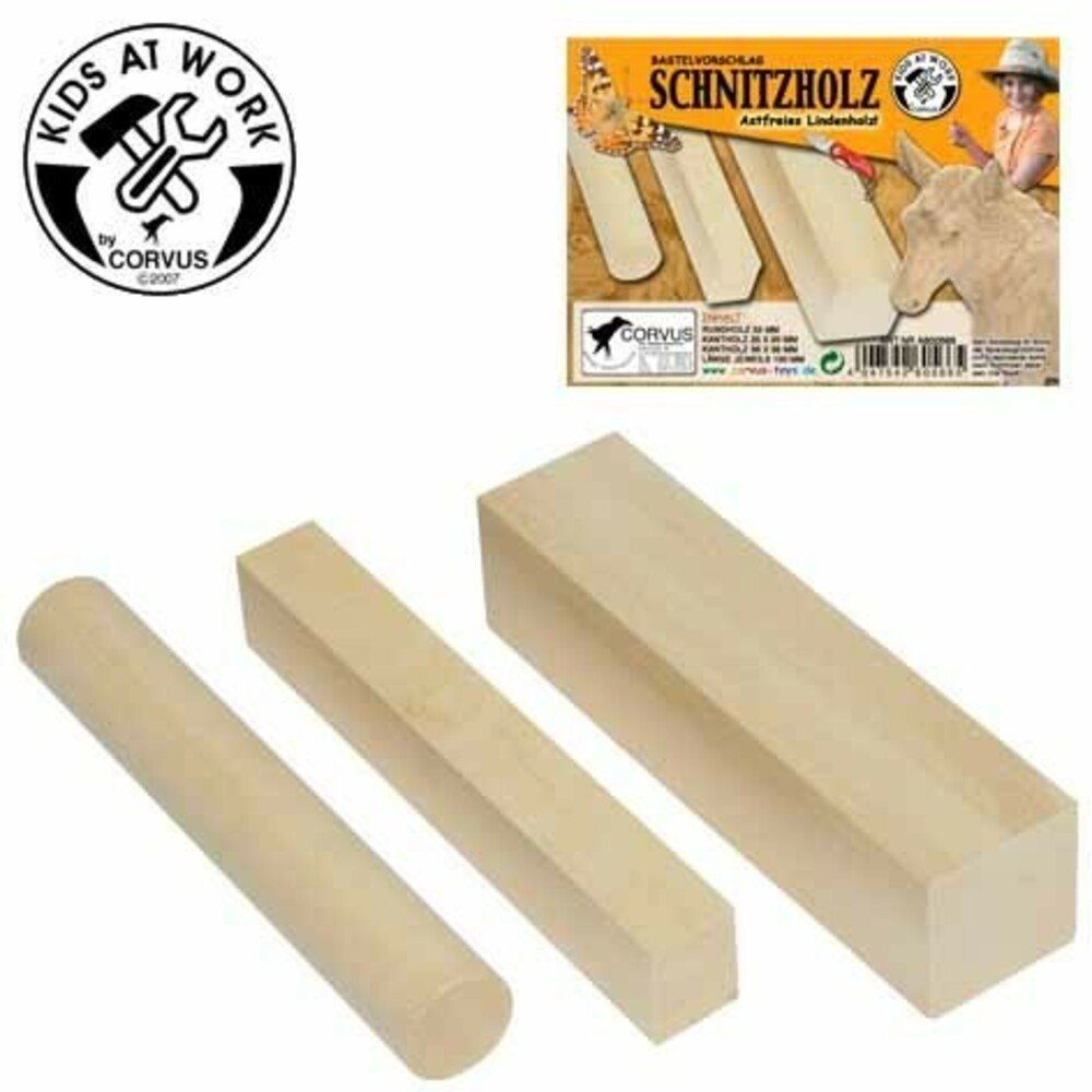 Corvus Experimentierkasten Schnitzholz