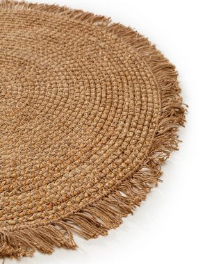 Teppich Sol, benuta, rund, Höhe: 5 mm, Kunstfaser, Berber, Ethno-Style, Wohnzimmer