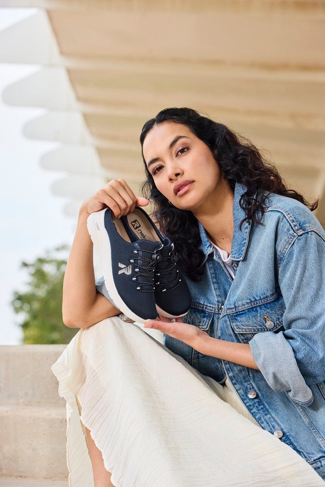 Rieker Clog Sabot, Sommerschuh, Hausschuh mit MemoSoft-Innensohle