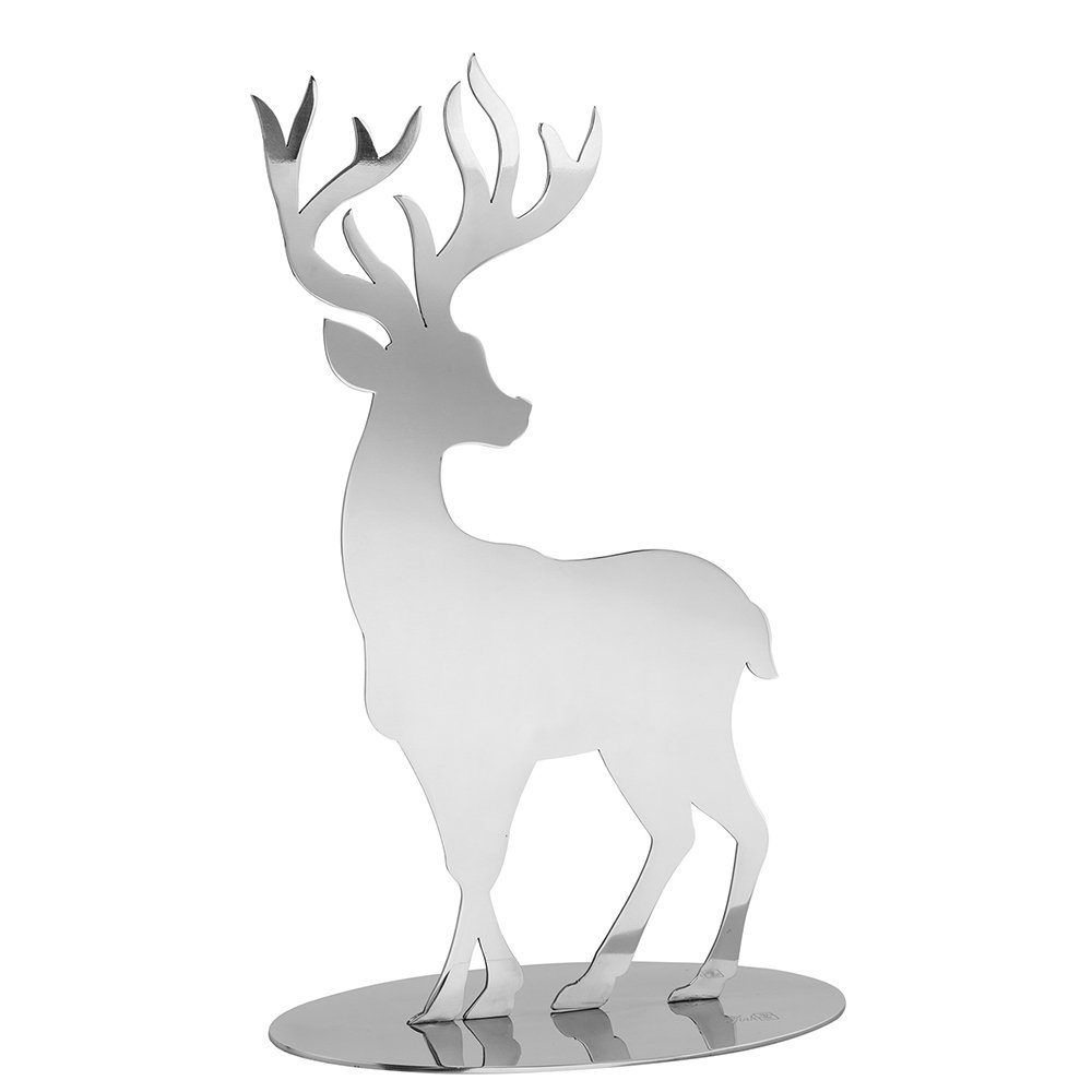 Fink Dekofigur FINK Figur Jasper - silber - H. 10cm x B. 3cm (1 Stück) günstig online kaufen