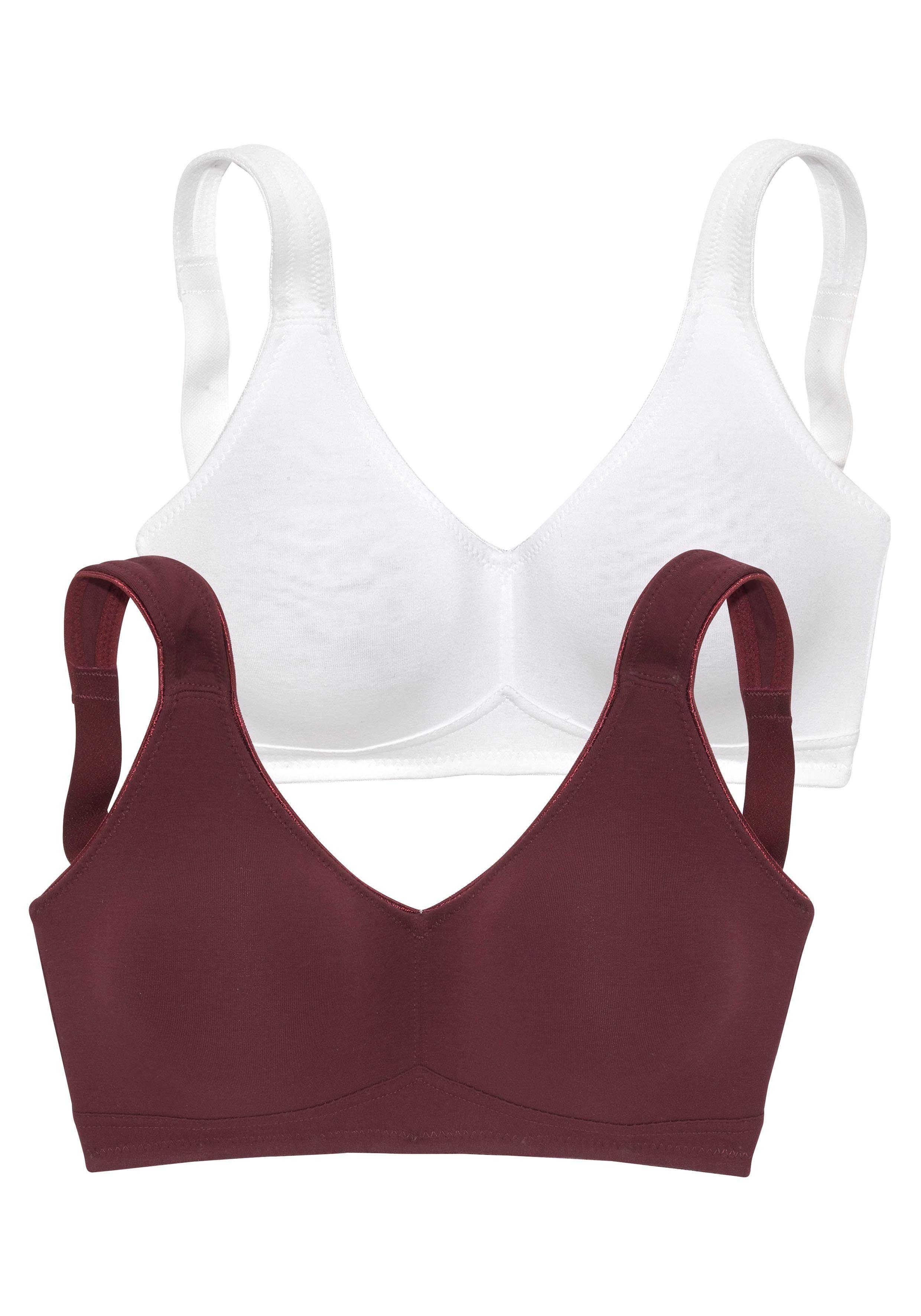 PETITE FLEUR Sport-BH Damen – Bügellos, Bequem Für Yoga & Training, Nahtlose Cups