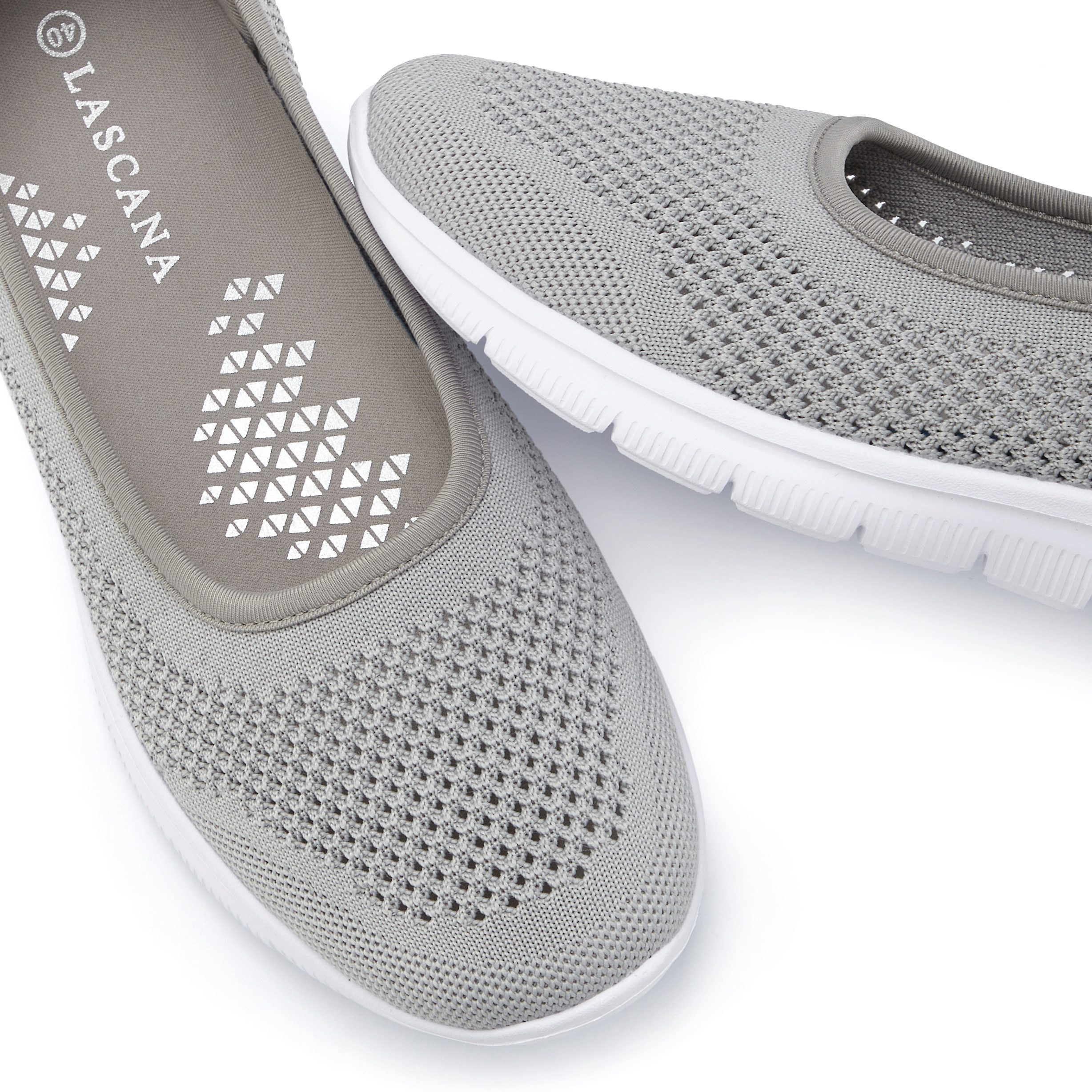 LASCANA Halbschuh, Slip-On-Sneaker, Sneaker Ballerinas zum Reinschlüpfen VEGAN