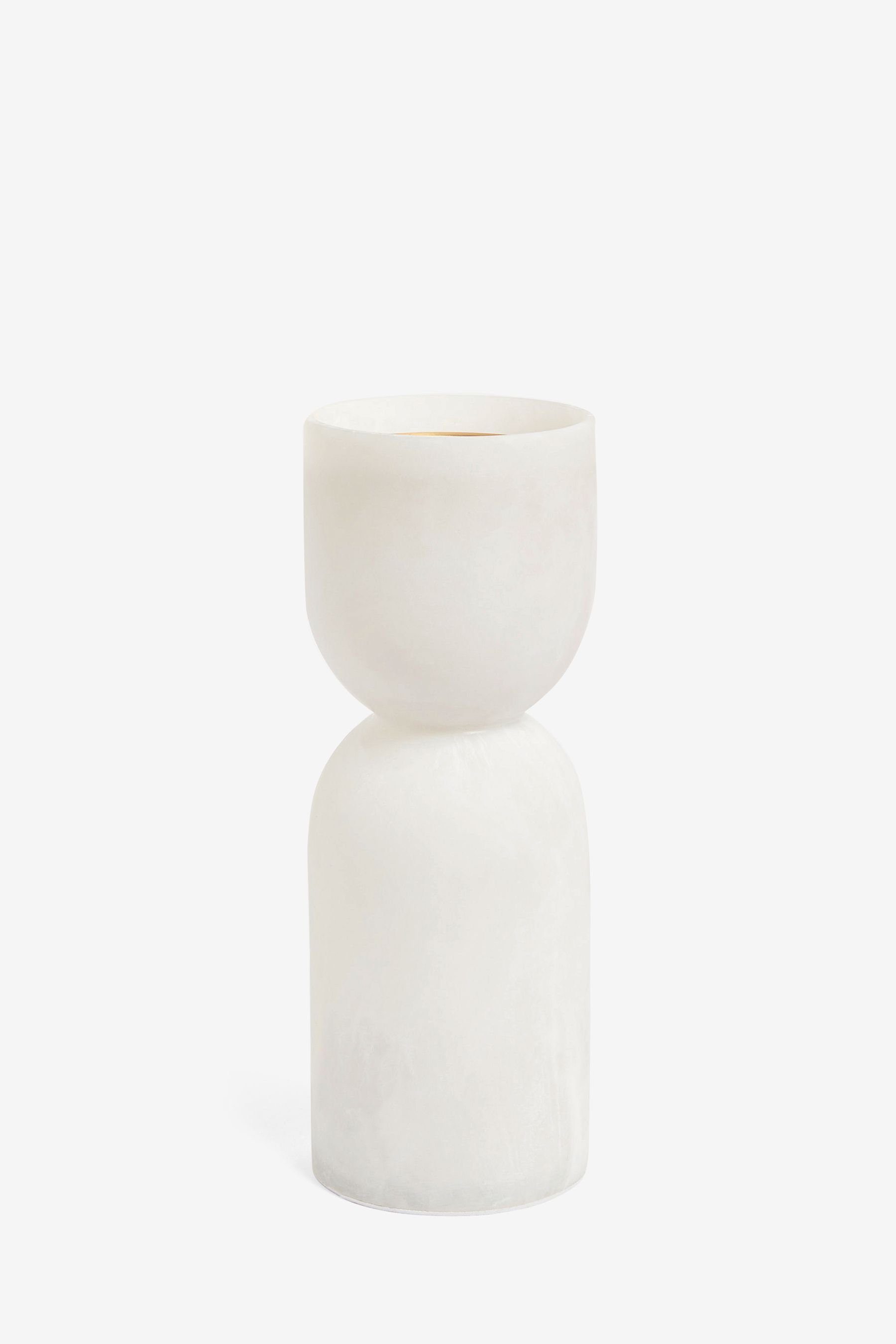 Next Kerzenhalter Kerzenständer für Stumpenkerzen mit Marmoreffekt