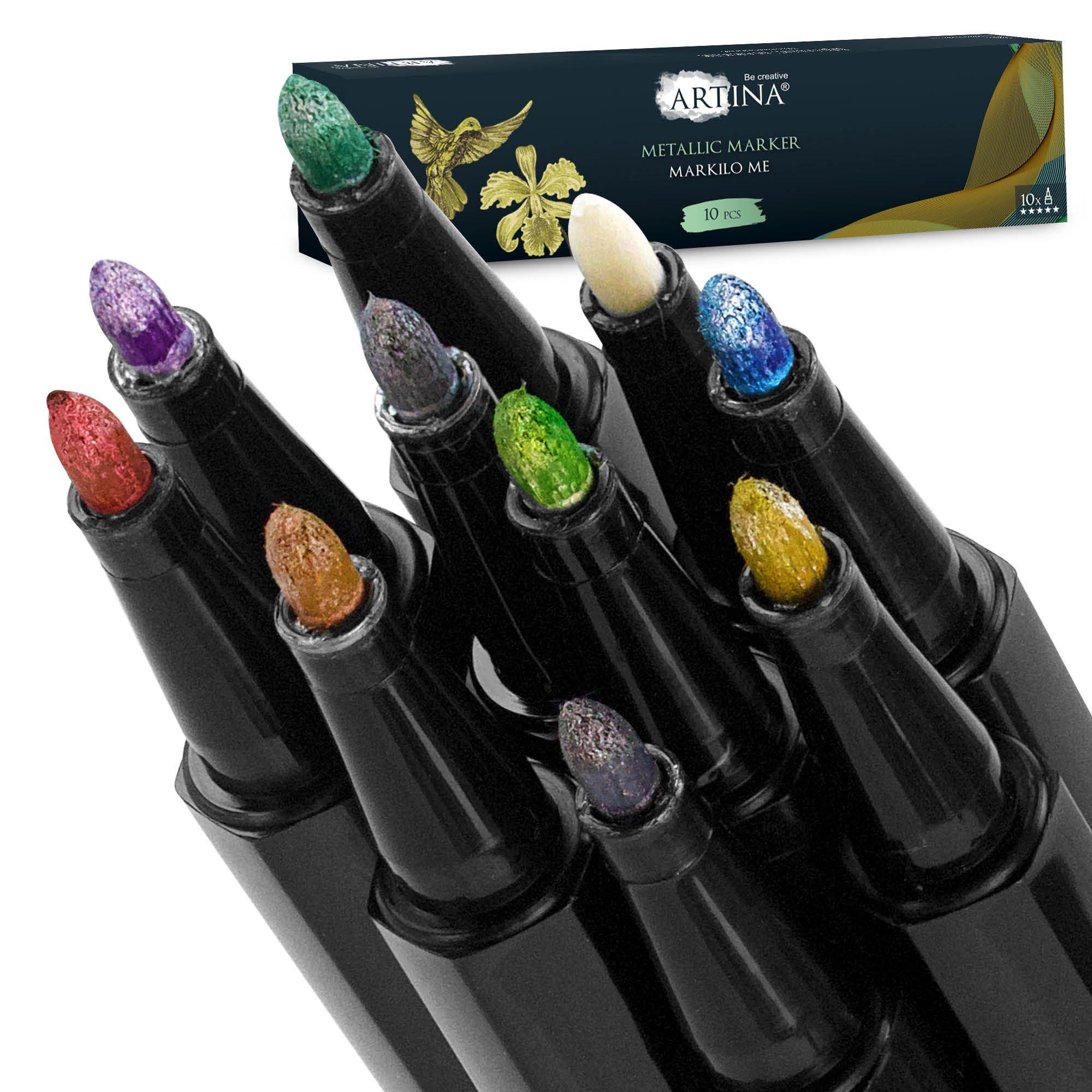 Metallic-Marker Marker (10-tlg), Stifte Artina Markilo Set Me,