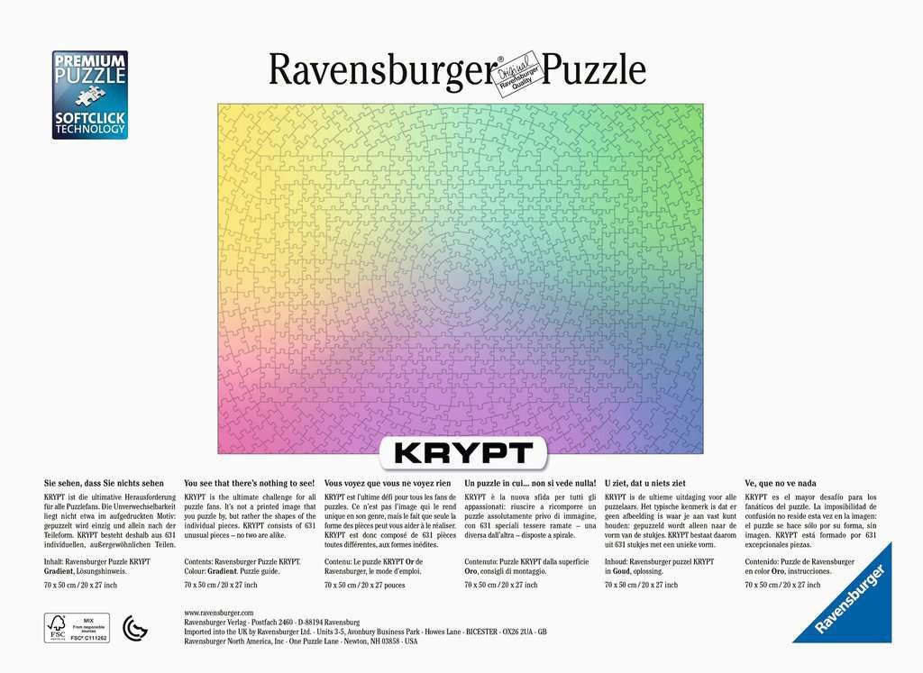 Ravensburger Puzzle Ravensburger 16885 Krypt Gradient 631 Teile Puzzle, 631 Puzzleteile, Made in Europe