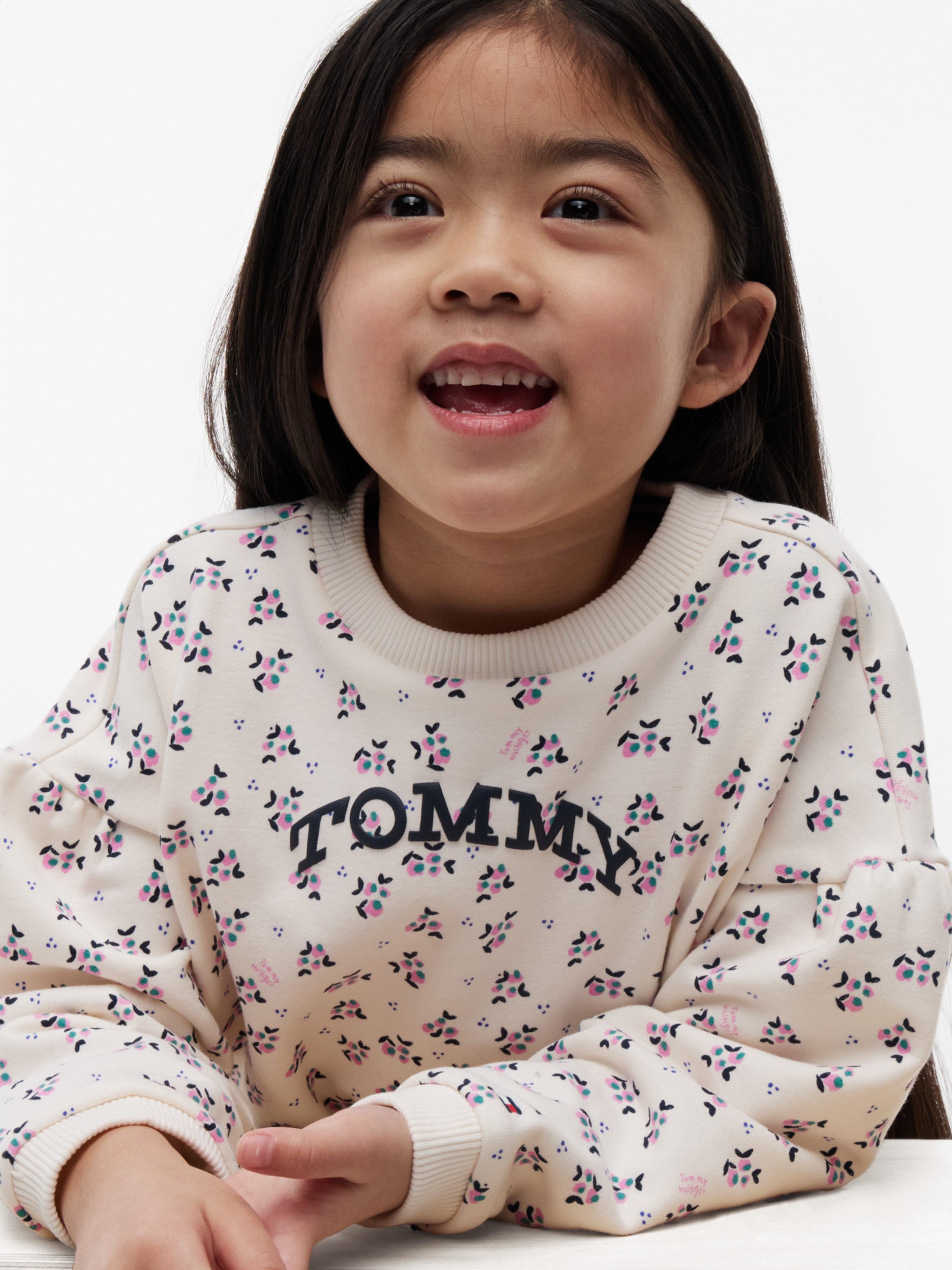 Tommy Hilfiger Sweatshirt Rundhalsausschnitt, Regular Fit, für Kinder