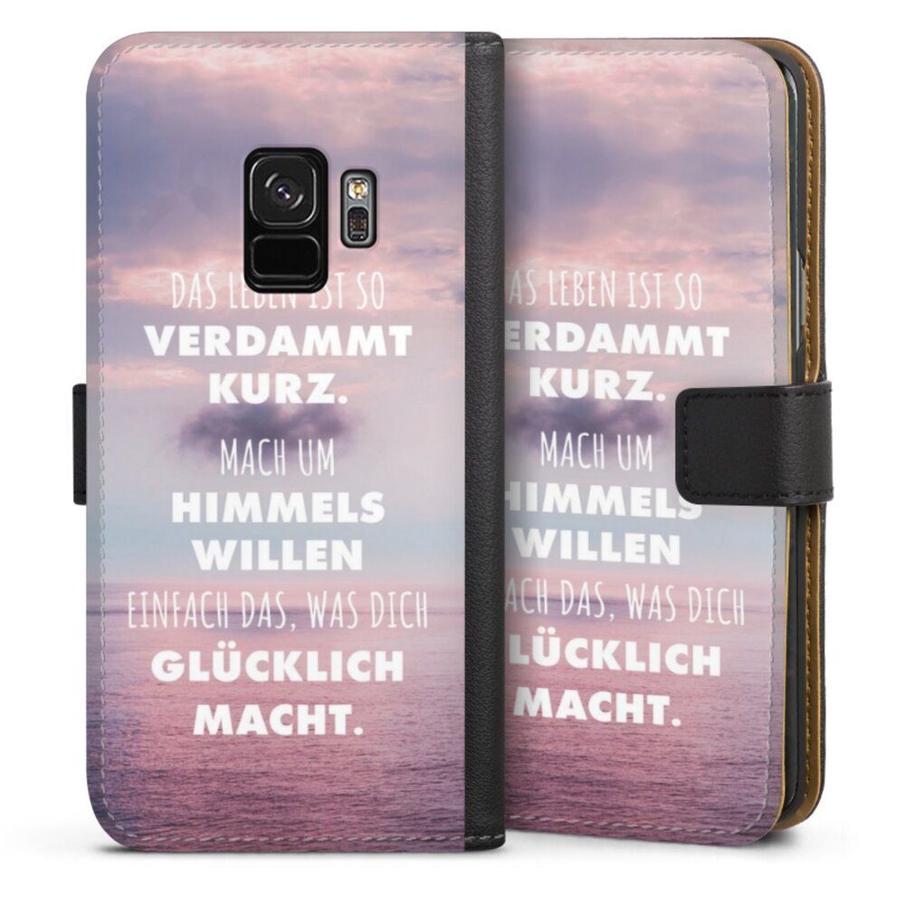 DeinDesign Handyhülle Glück Spruch Statement Das Leben Ist So Verdammt