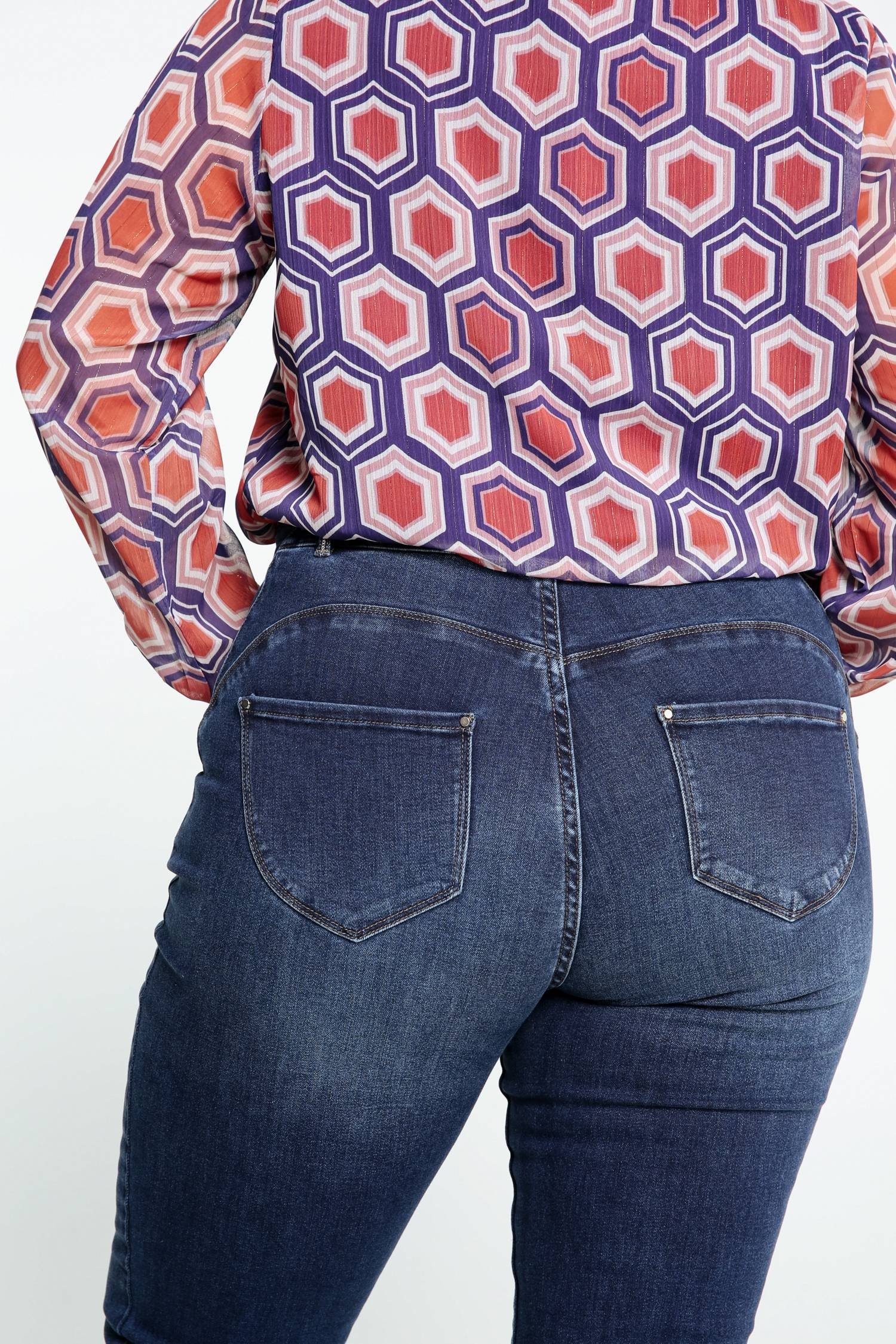 Louise Slim-Fit-Jeans Push-Up L32 Mit 5-Pocket-Jeans Paprika