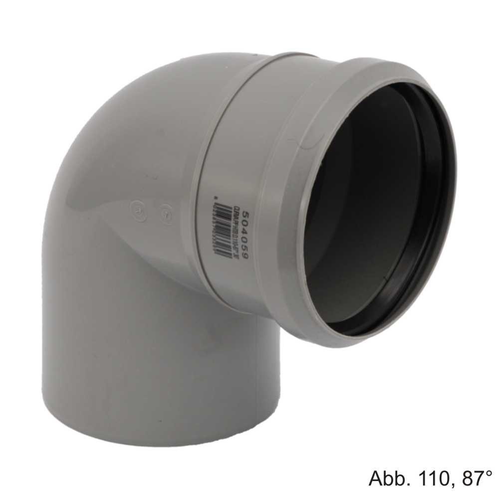 Wasserrohr HT-Bogen DN 50 - 87°