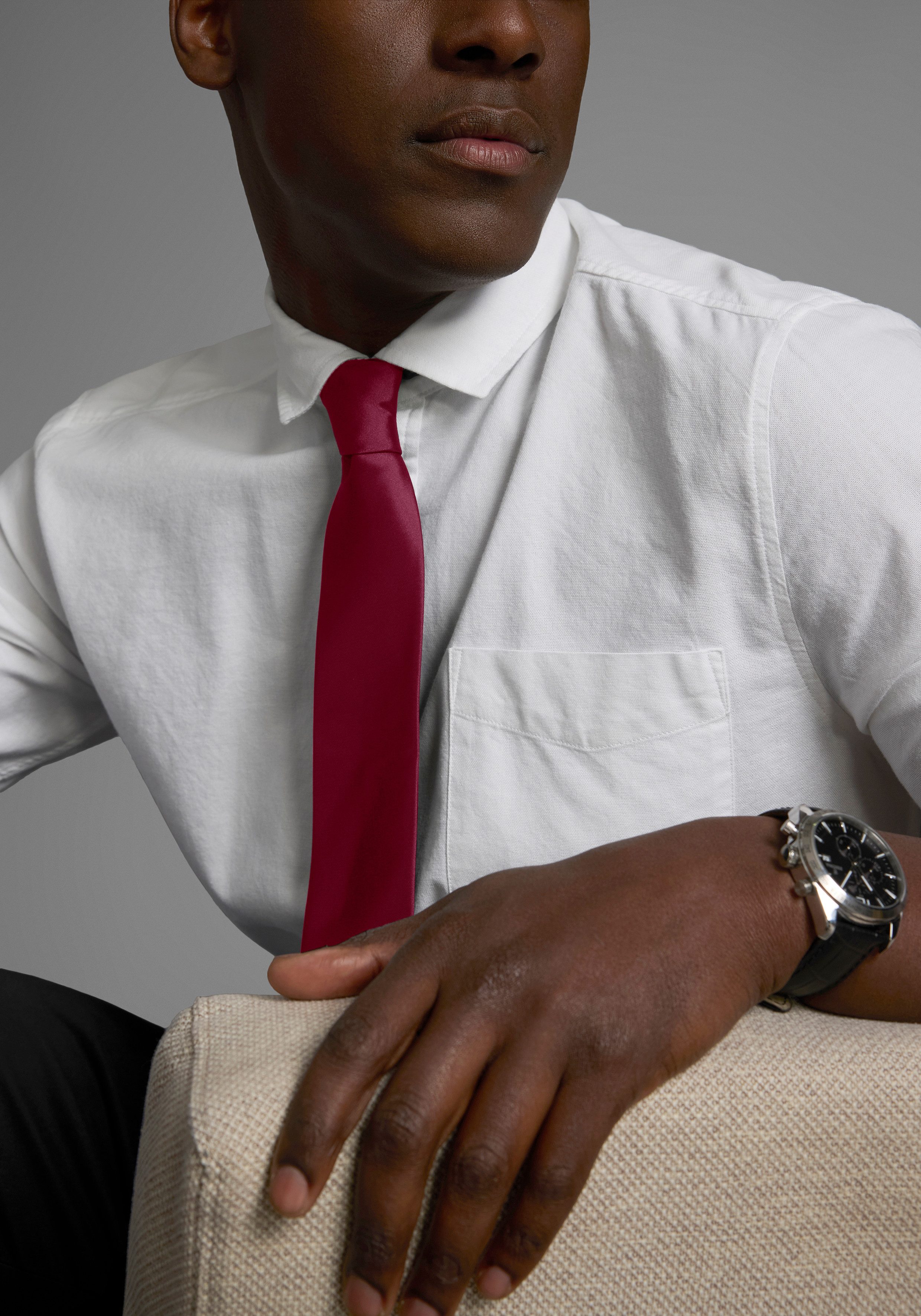 Man's World Krawatte in klassischen Farben & Slim-Breite - neue Farben bord günstig online kaufen